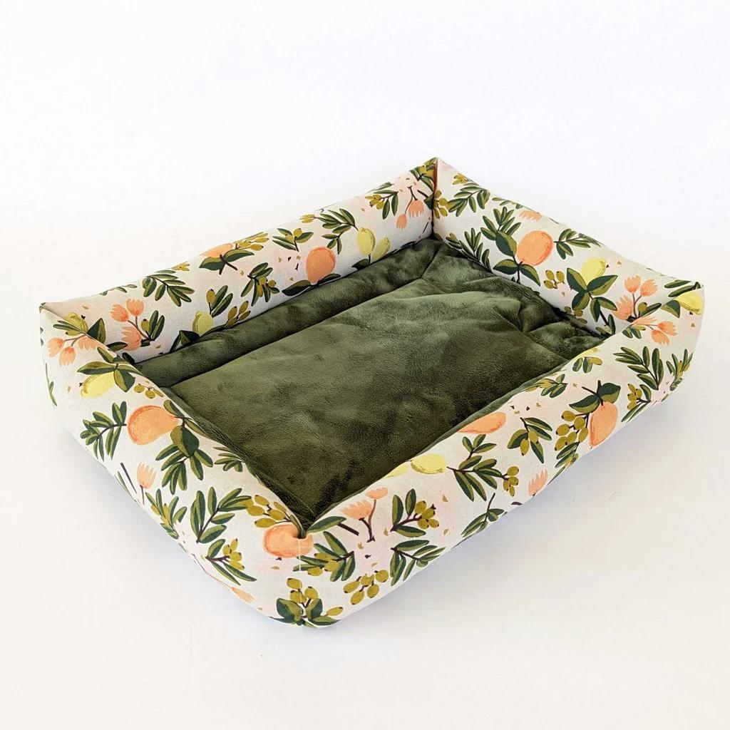 Janery Catnip Cuddler Cat Bed, Rifle Paper Collection