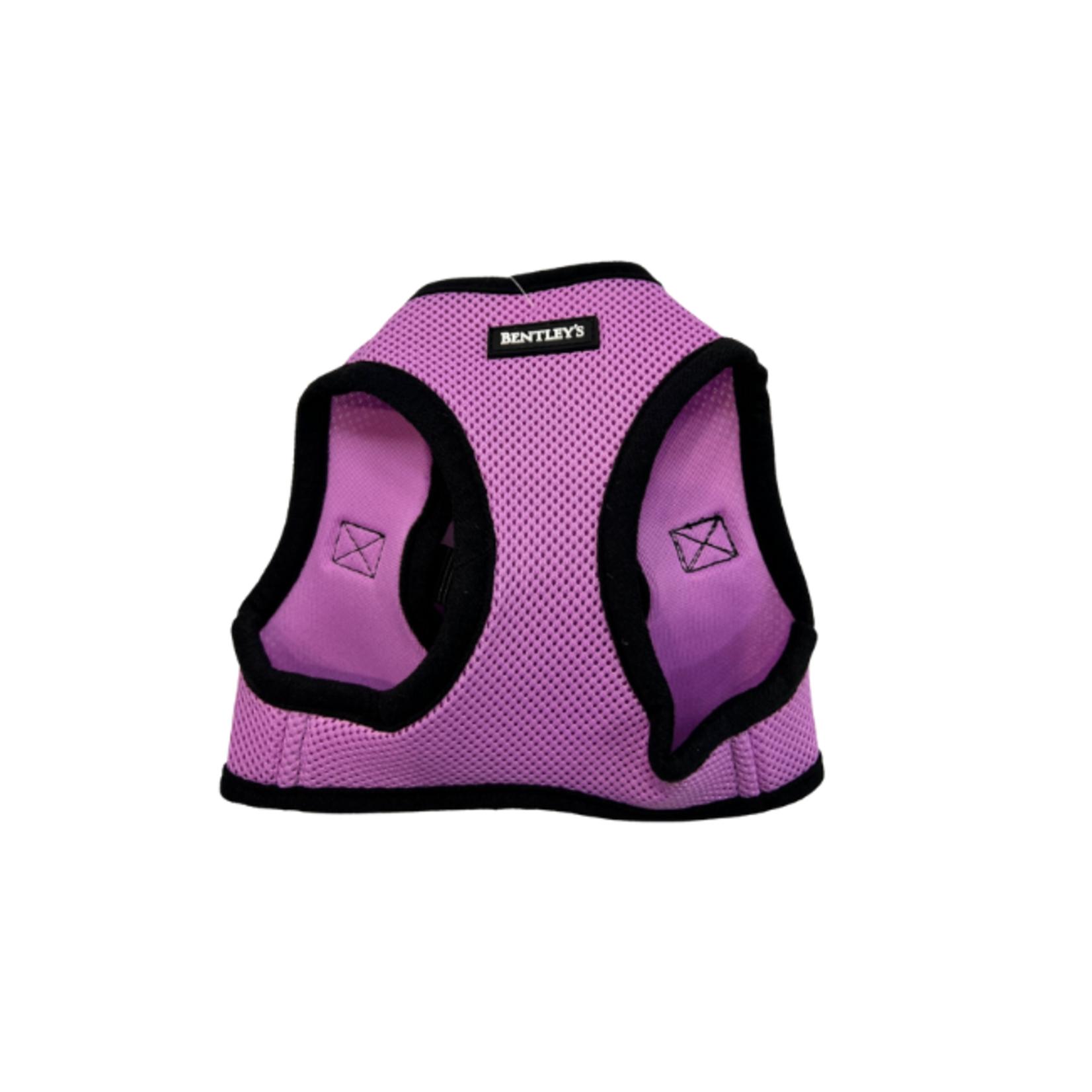Bentley's Pet Stuff Mesh Step-In Dog Harness, Lilac, Small