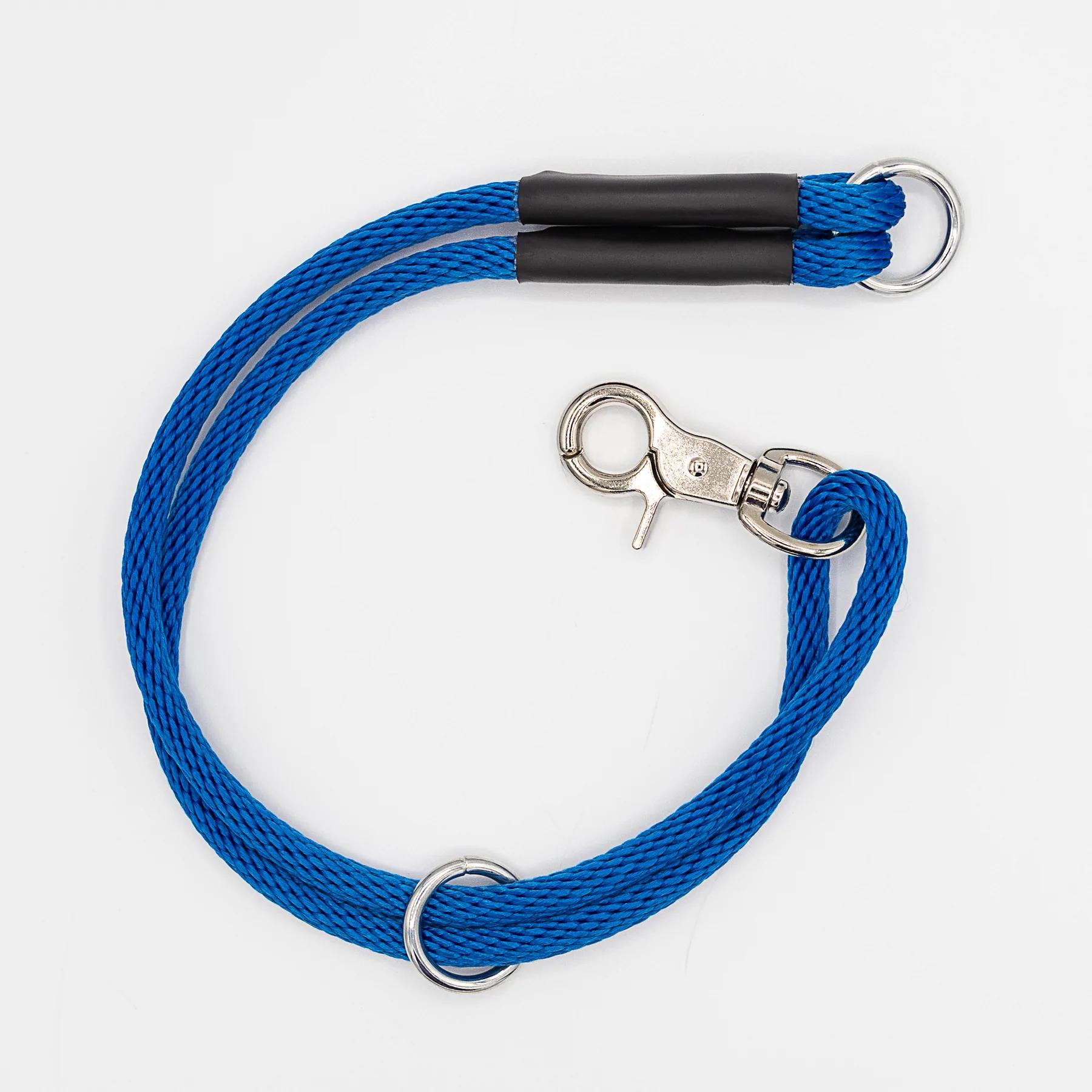 Heather's Heroes The Power Trio Dog Collar & Leash, Blue