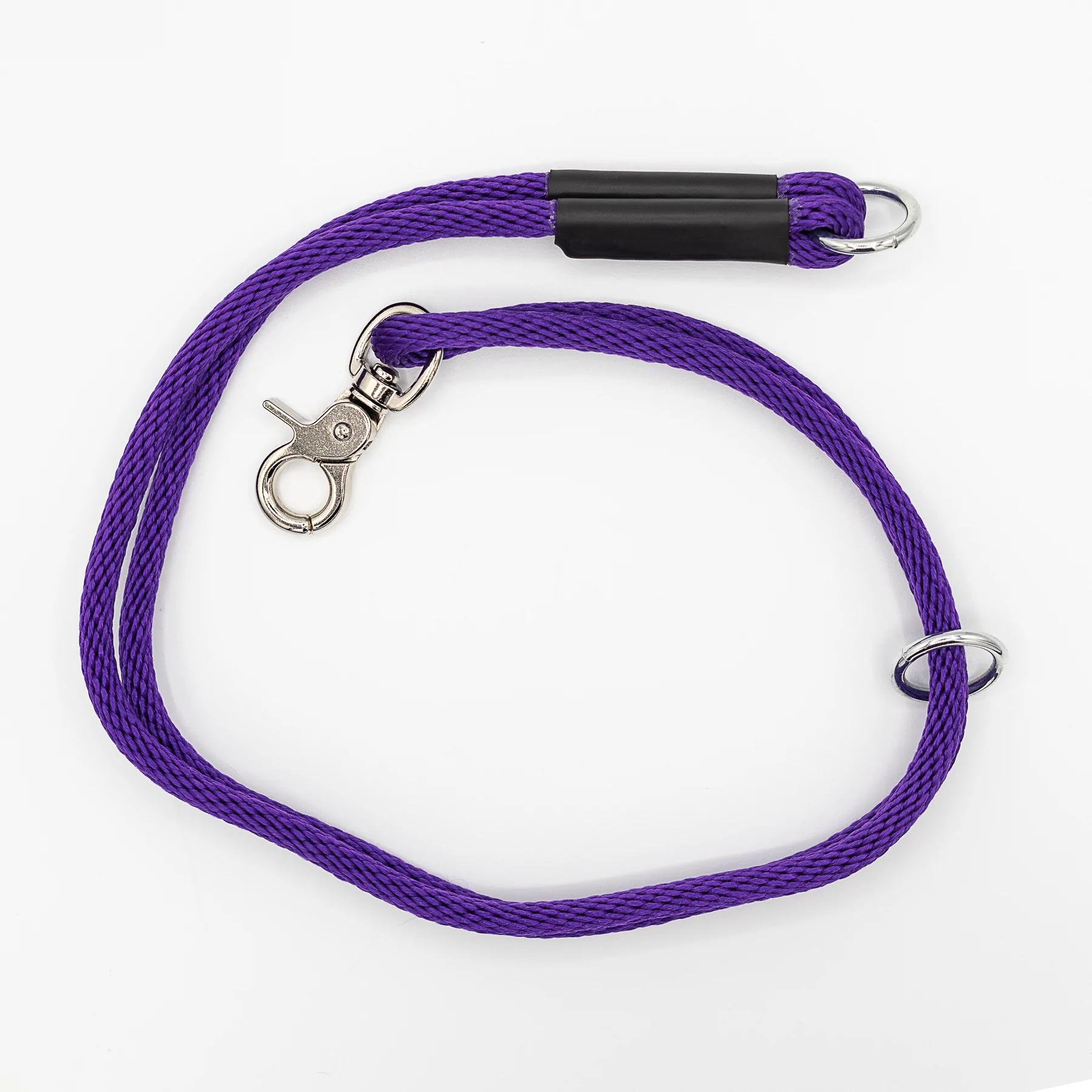 Heather's Heroes The Power Trio Dog Collar & Leash, Purple