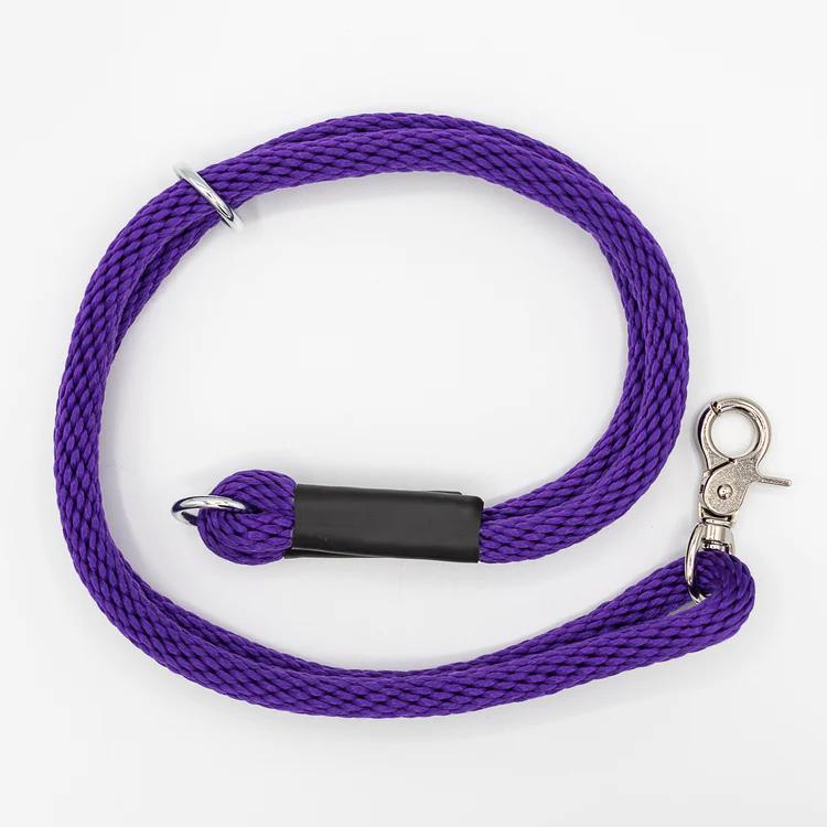 Heather's Heroes The Power Trio Dog Collar & Leash, Purple, 3/8-in x 22-in