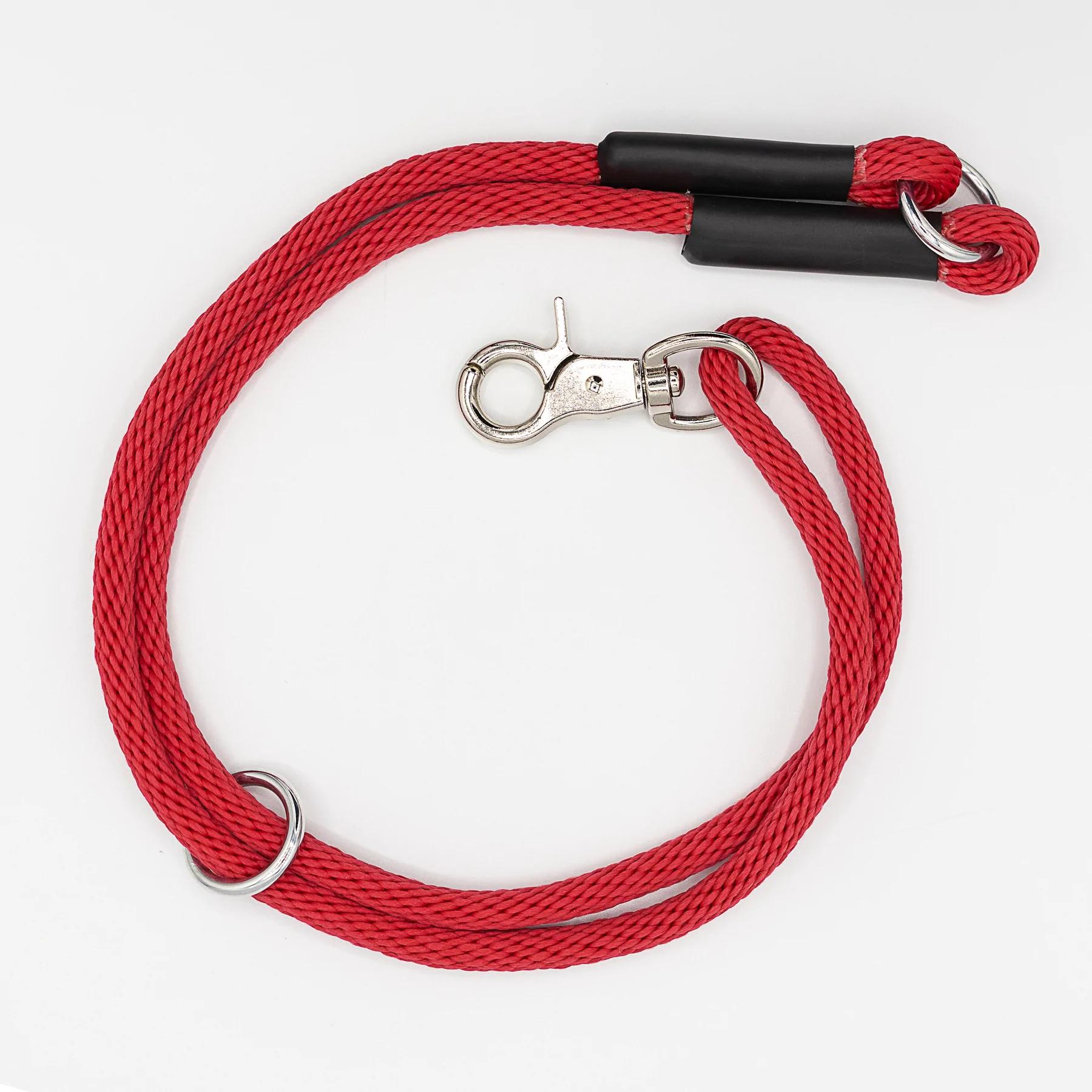 Heather's Heroes The Power Trio Dog Collar & Leash, Red