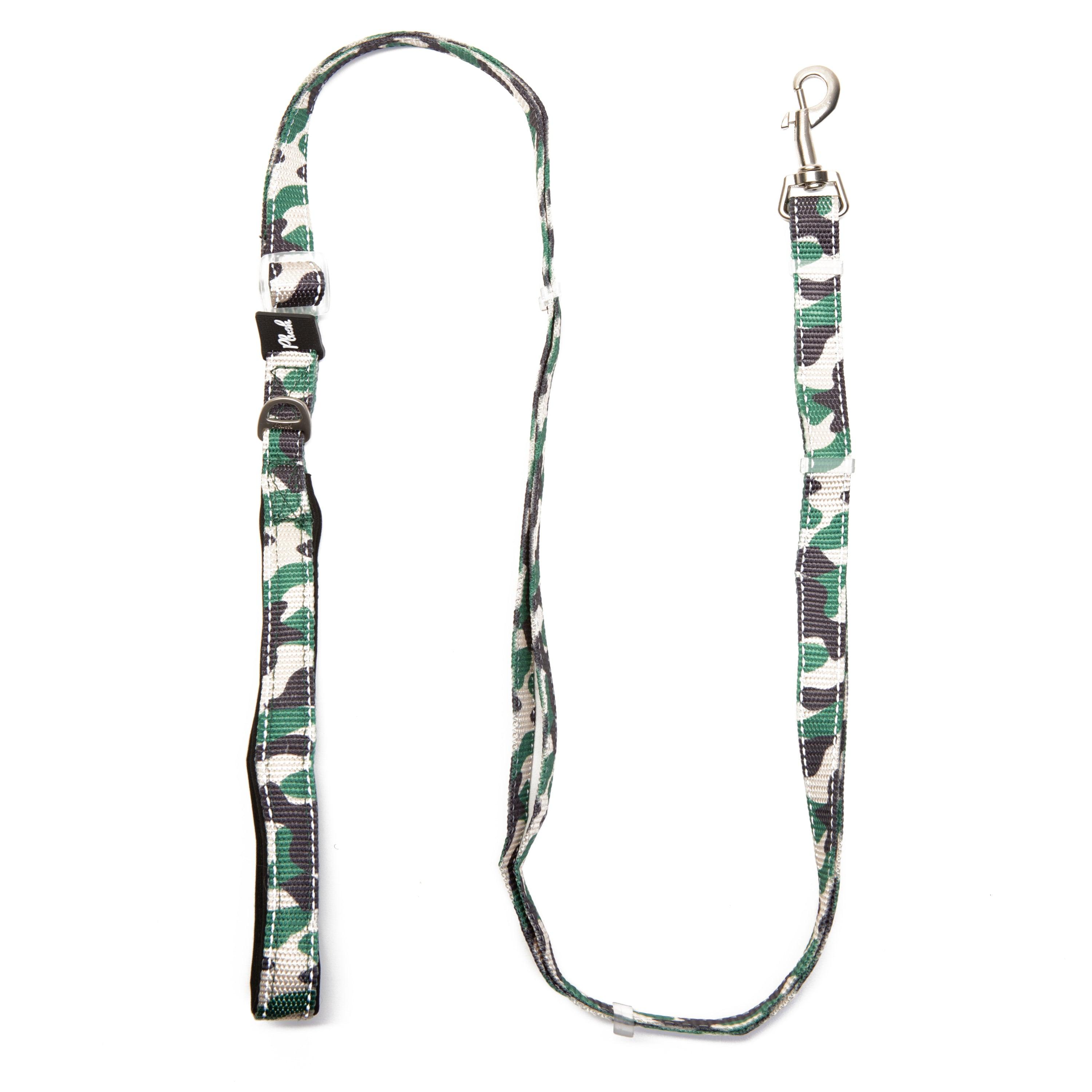 MyPlushusa Adjustable Reflective Dog Leash, Camo, 0.6-in x 4-7-ft