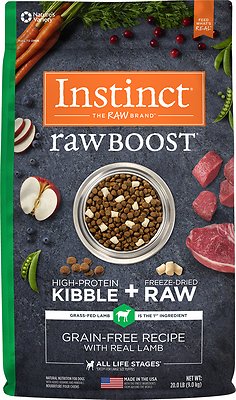 Instinct Raw Boost Grain-Free Recipe with Real Lamb Dry Dog Food, 20-lb (**)
