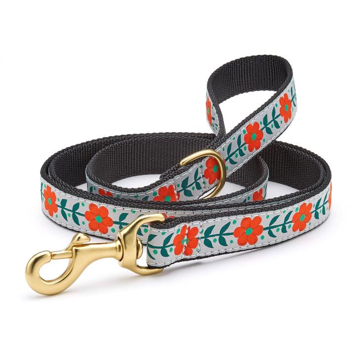 Up Country Dog Leash, Orange You Pretty, 1-in x 5-ft