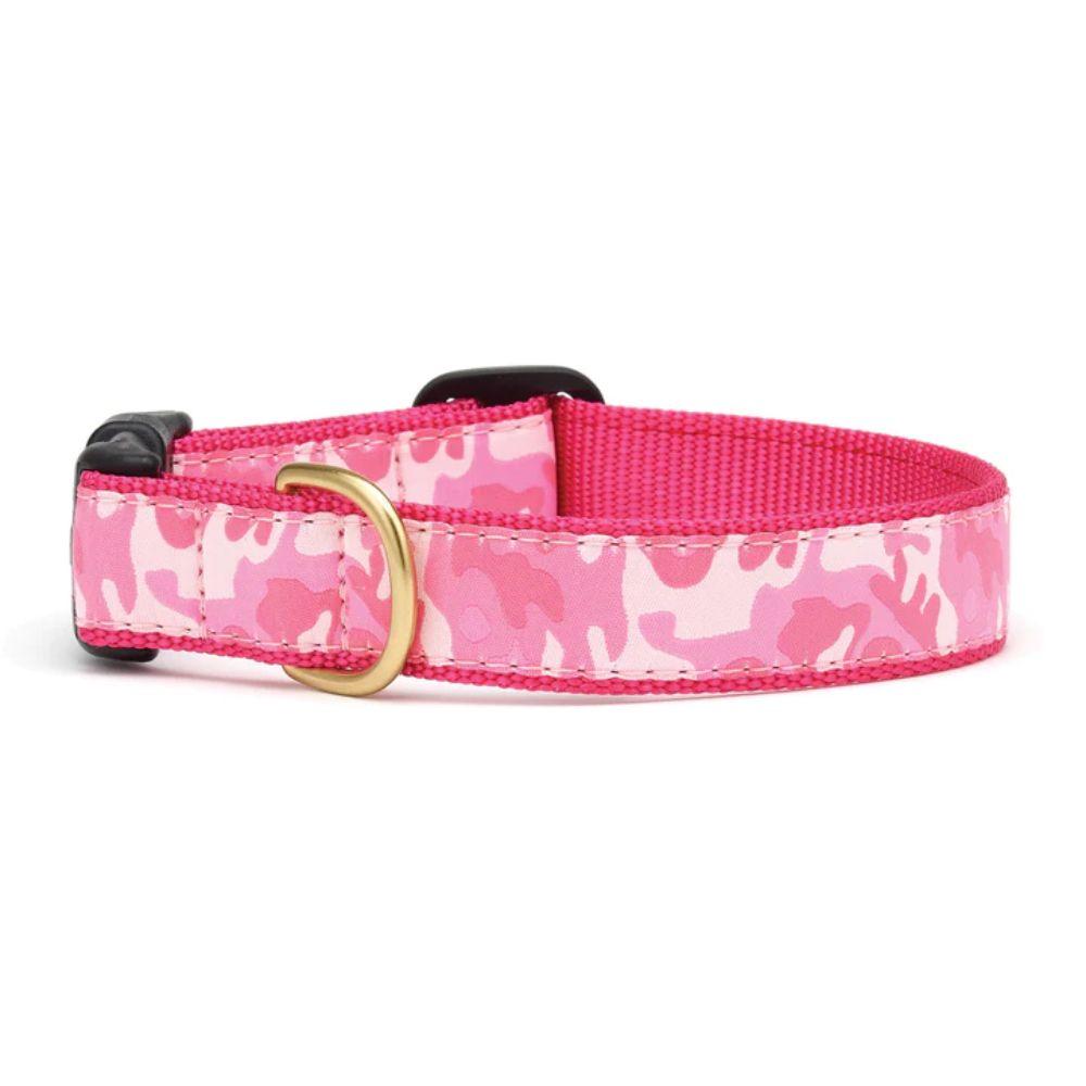 Up Country Dog Collar, Pink Camo, 5/8-in x 6-12-in