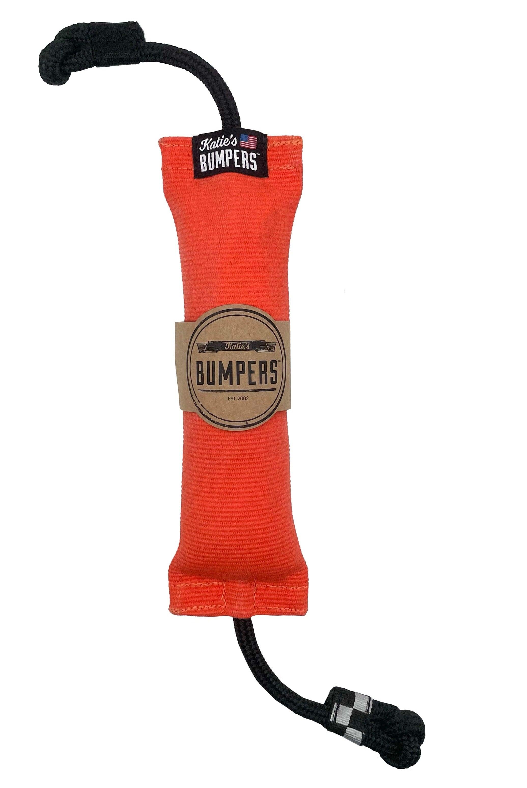 Katie's Bumpers Double Tug Rope Dog Toy, Orange, Medium
