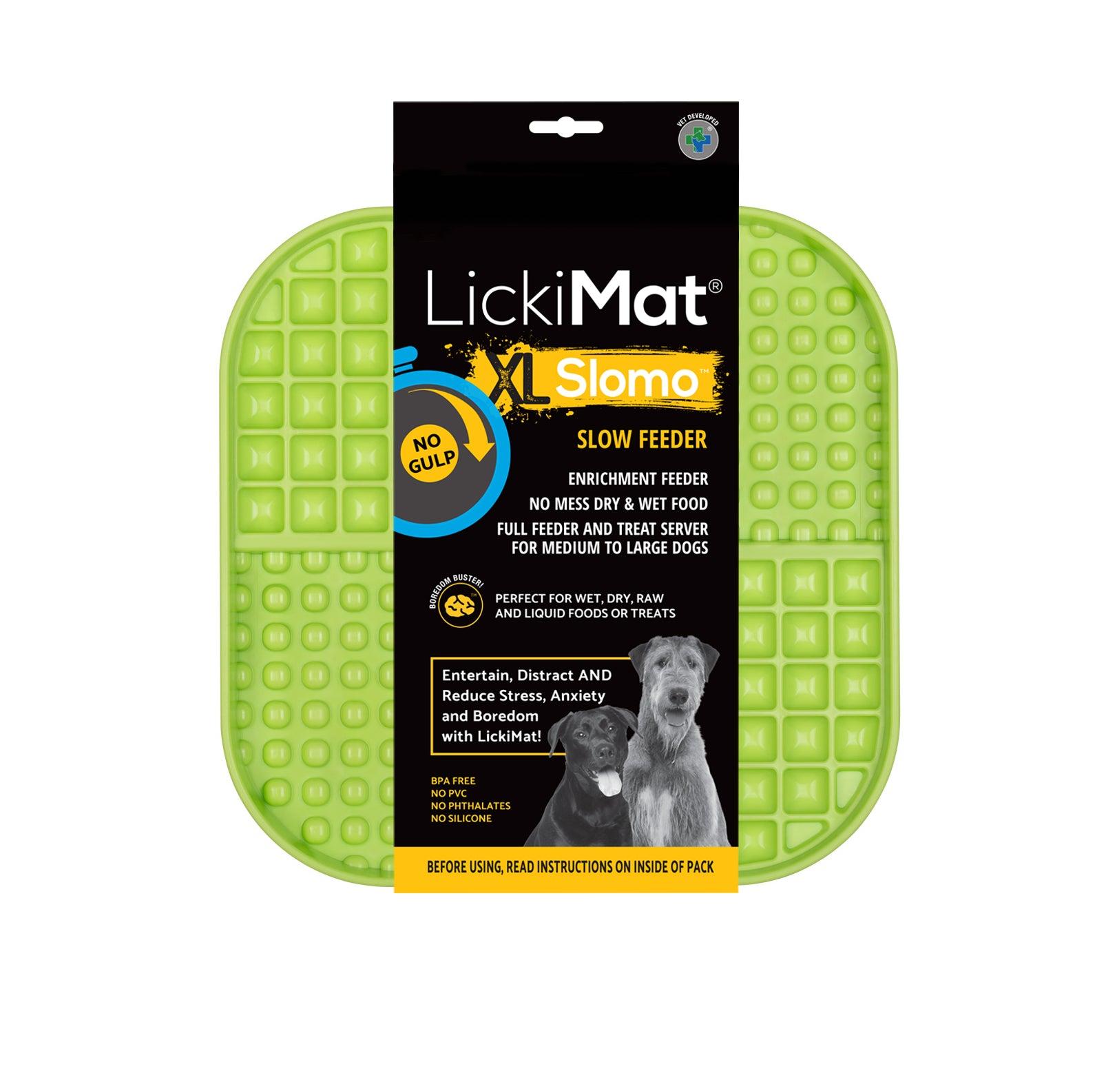 LickiMat Slomo XL Dog Slow Feeder Mat, Green