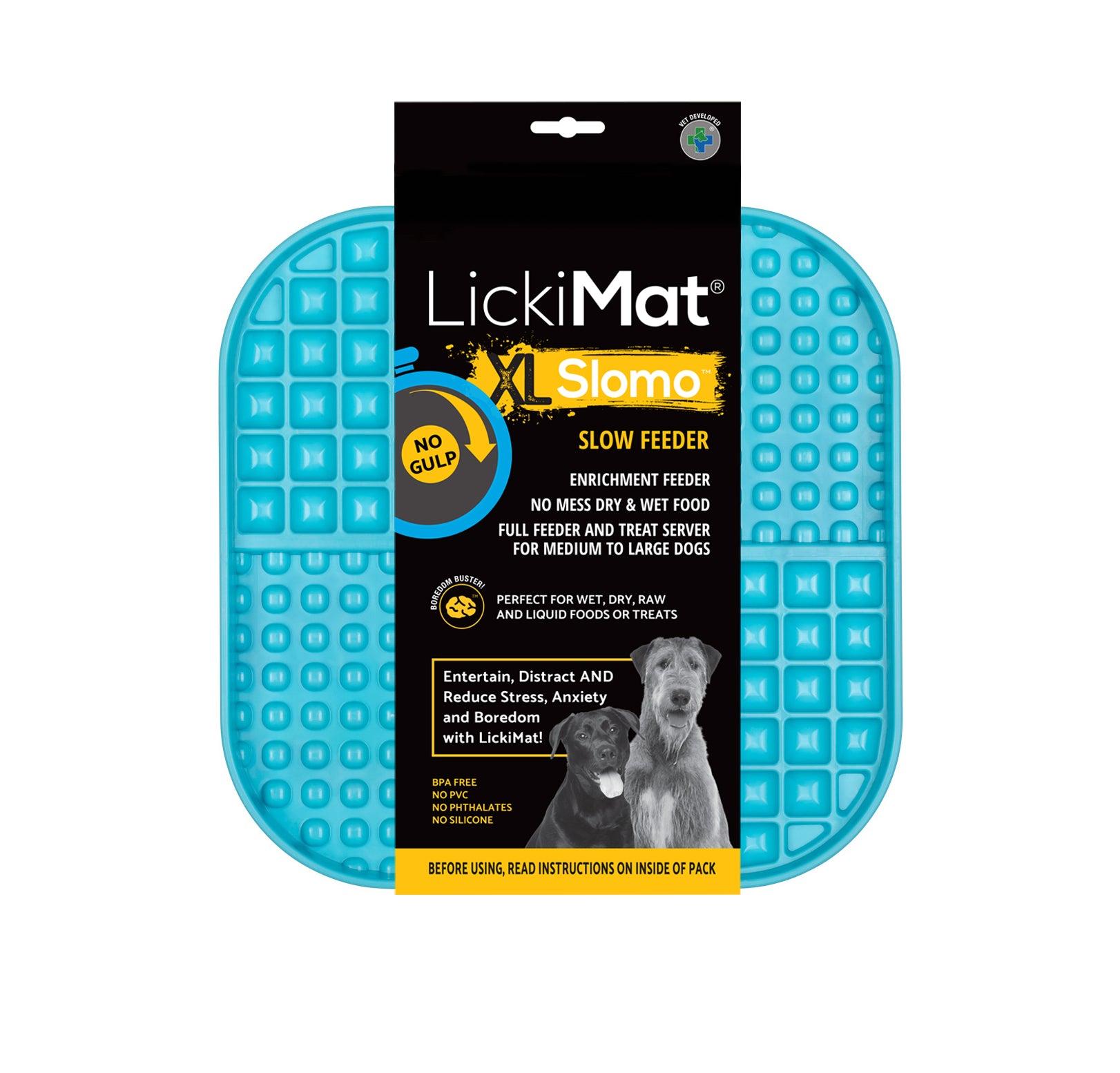 LickiMat Slomo XL Dog Slow Feeder Mat, Turqouise