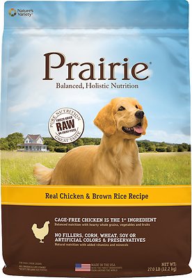 Nature's Variety Prairie Real Chicken & Brown Rice Recipe Natural Dry Dog Food, 13.5-lb (**)