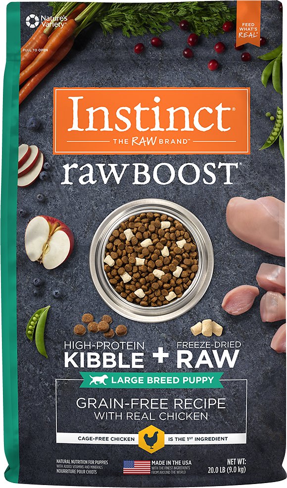 Instinct Raw Boost Grain-Free Recipe with Real Chicken Dry Dog Food, 21-lb