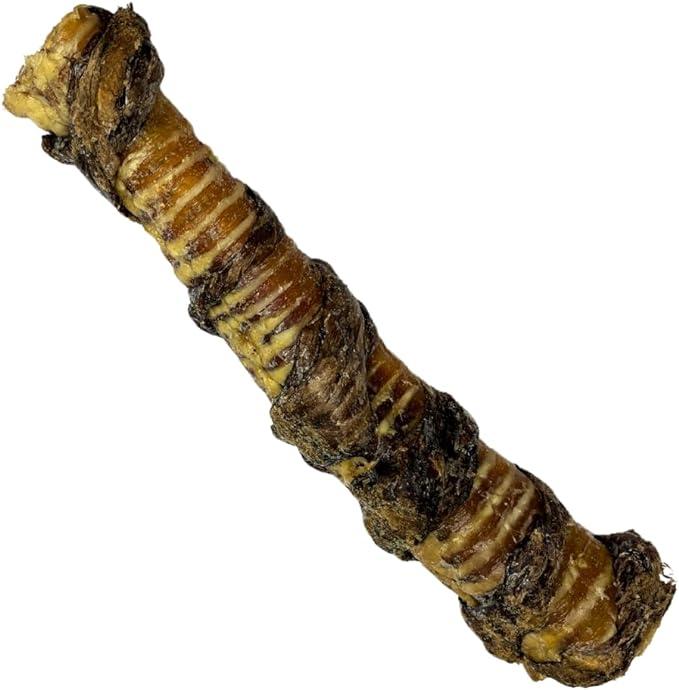 Honey I'm Home Natural Honey Coated Buffalo Wheezy Wraps Lung Wrapped Trachea Dog Treats, 10-in