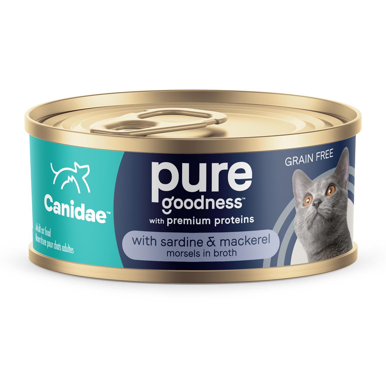 Canidae Pure Goodness Sardine & Mackerel in Broth Wet Cat Food Can
