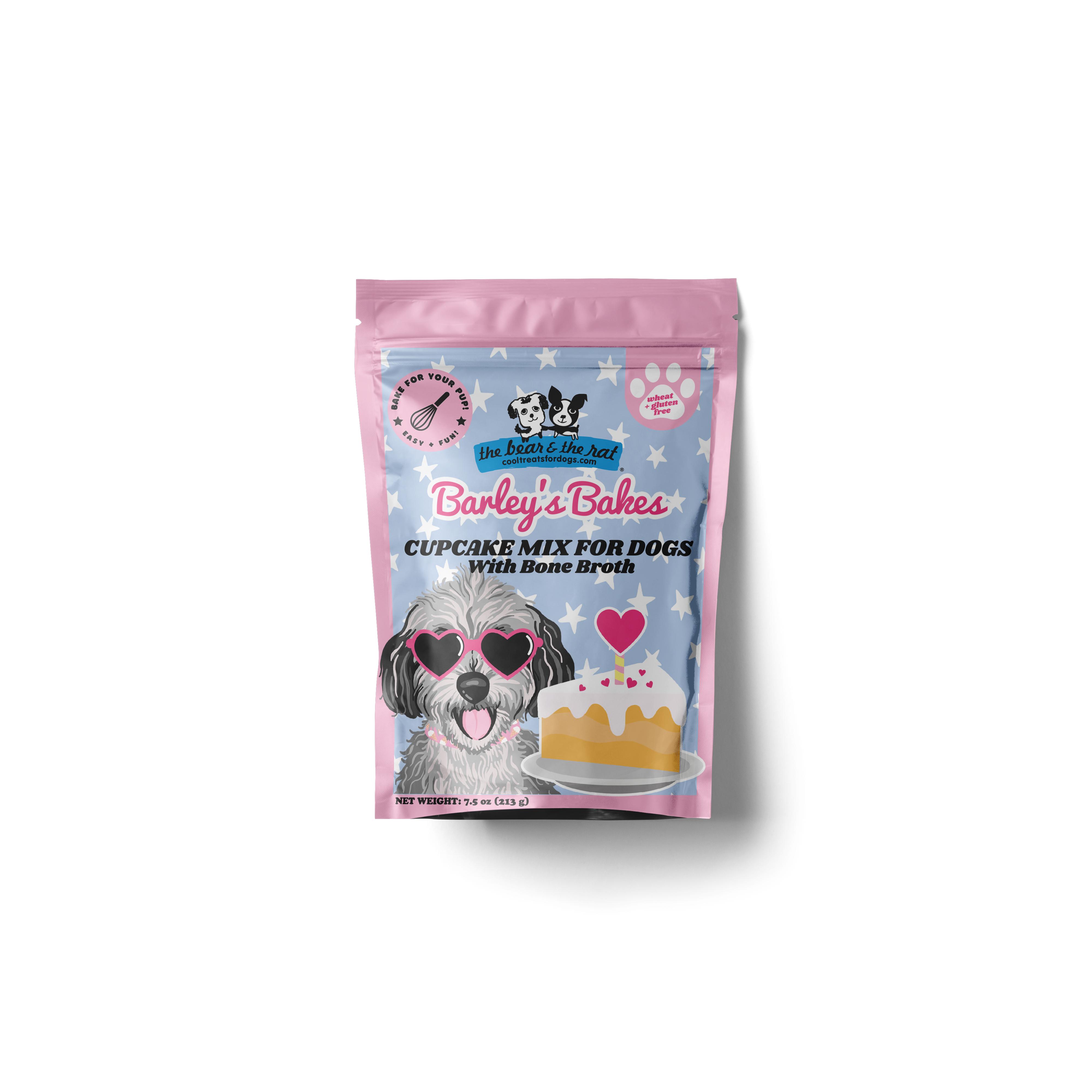 The Bear & The Rat Barley's Bakes Cupcake Mix with Bone Broth Dog Treats