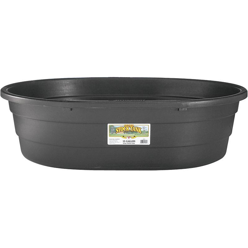 Miller Little Giant Poly Oval Stock Tank for Livestock, 15-gal