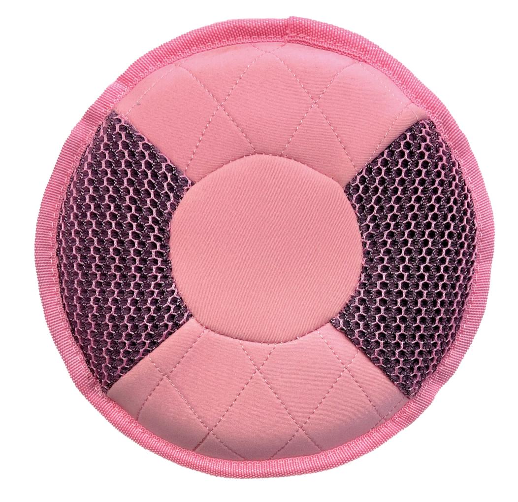 foufouBRANDS fouFIT Mesh Frisbee Dog Toy, Pink