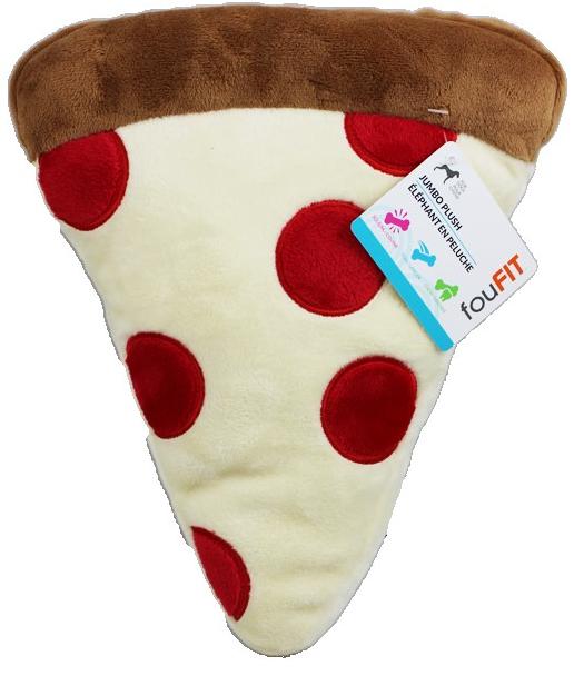 foufouBRANDS Pizza Plush Dog Toy