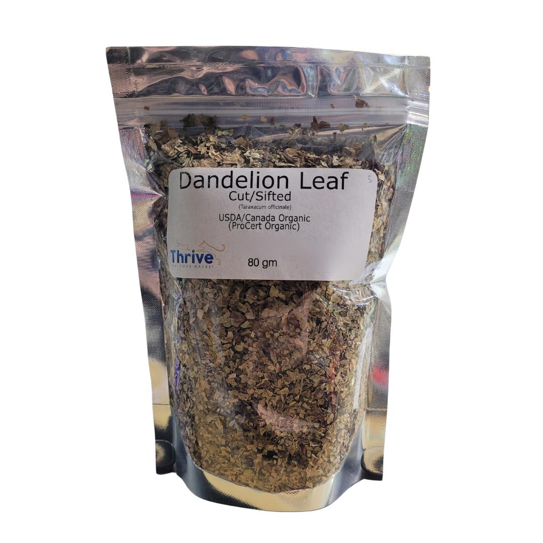 Thrive Pet Food Market Dandelion Leaf Cut & Sifted Pet Supplement, 80-gram