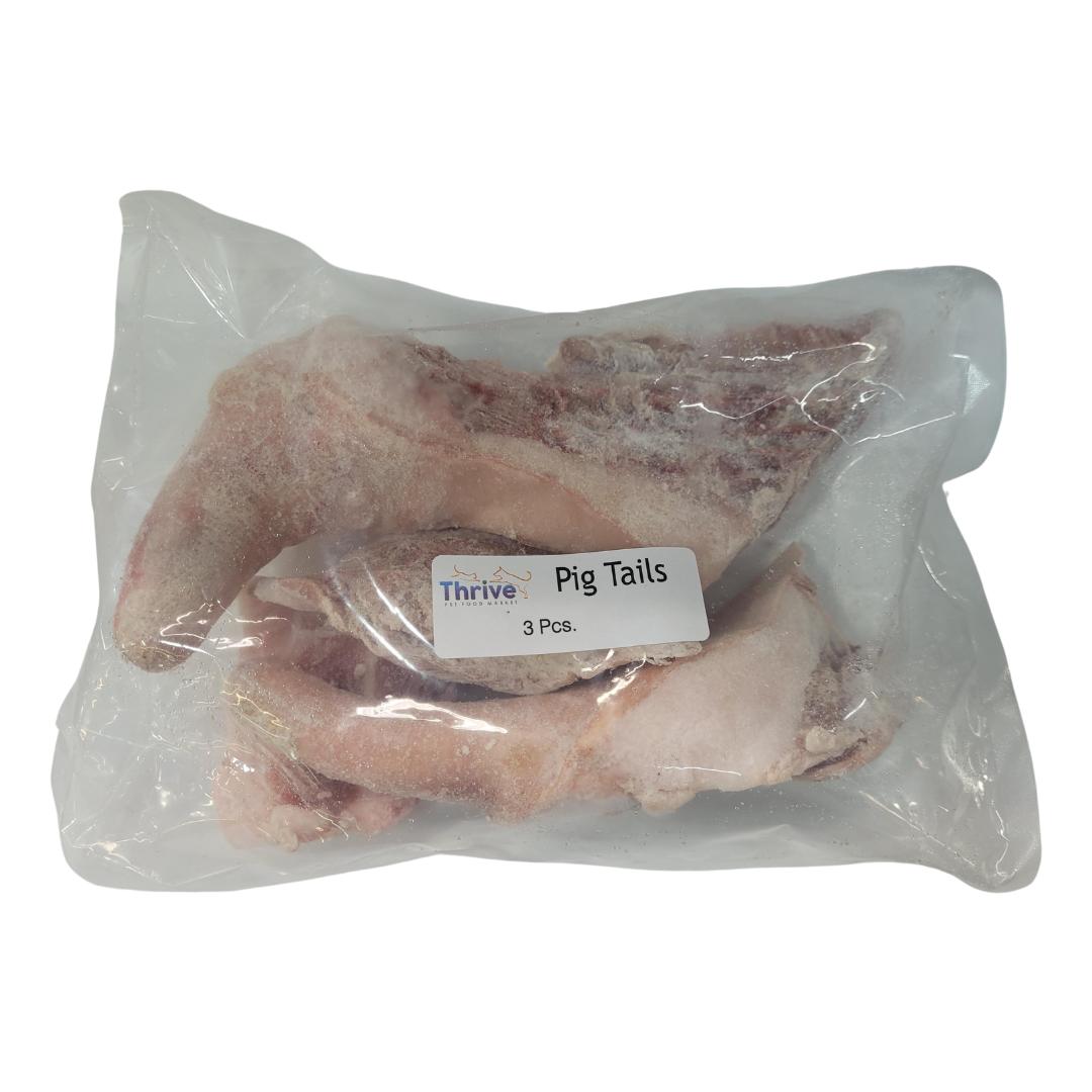 Thrive Pet Food Market Pig Tails Frozen Raw Dog Treats, 3-count