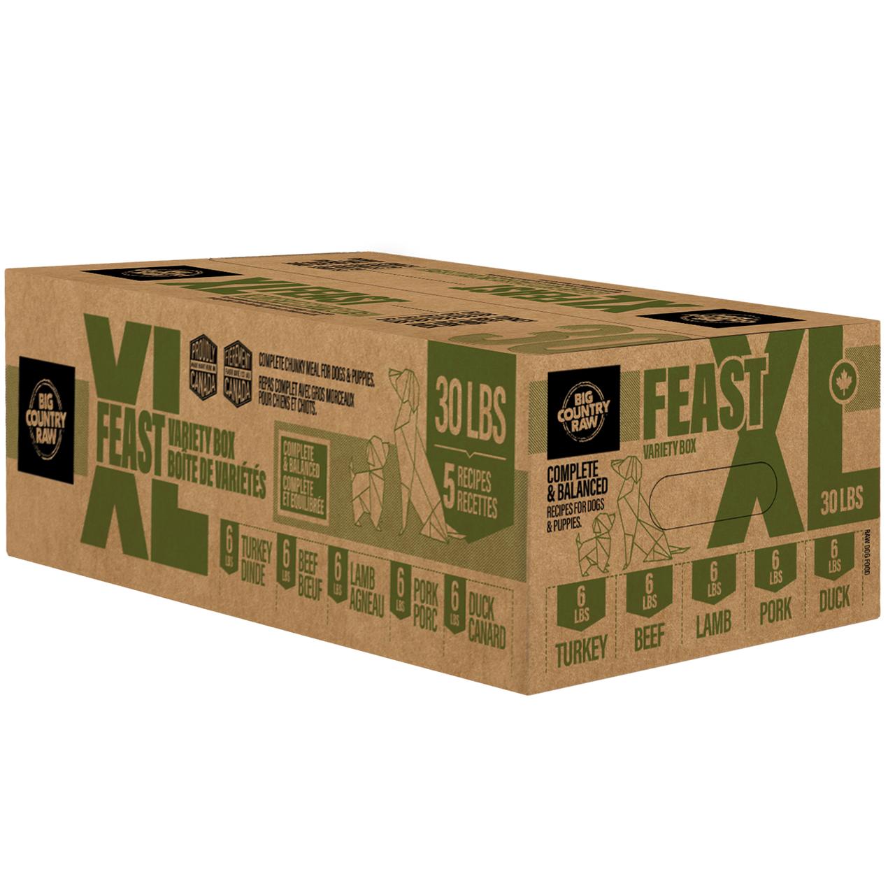 Big Country Raw XL Feast Frozen Dog Food