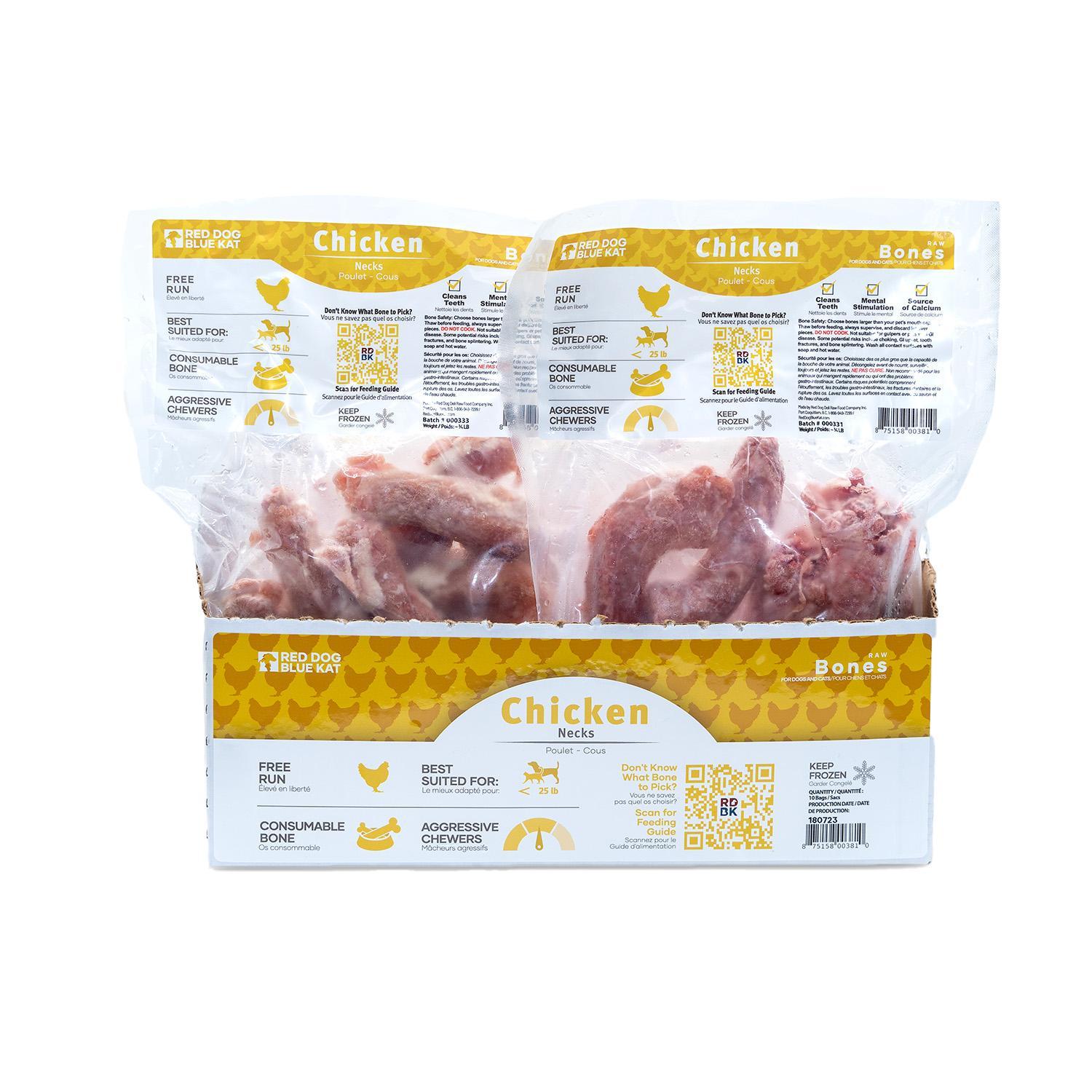 Red Dog Blue Kat Chicken Necks Dog Treats, 3/4-lb