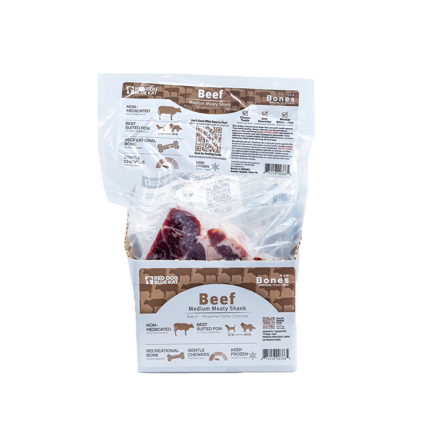 Red Dog Blue Kat Meaty Beef Shanks Dog Treats, Medium