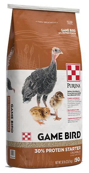Purina Mills 30% Protein Starter Game Bird Feed, 40-lb