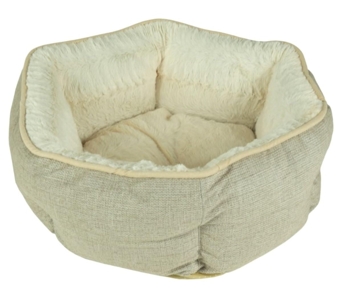 Arlee Jake Hexagon Pet Bed, Tan