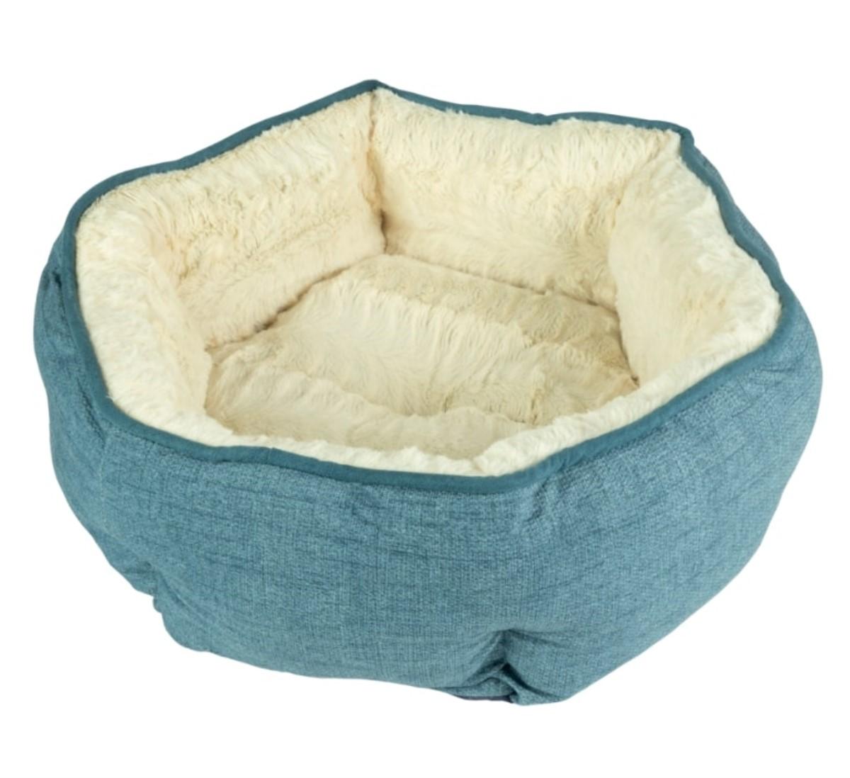 Arlee Jake Hexagon Pet Bed, Blue