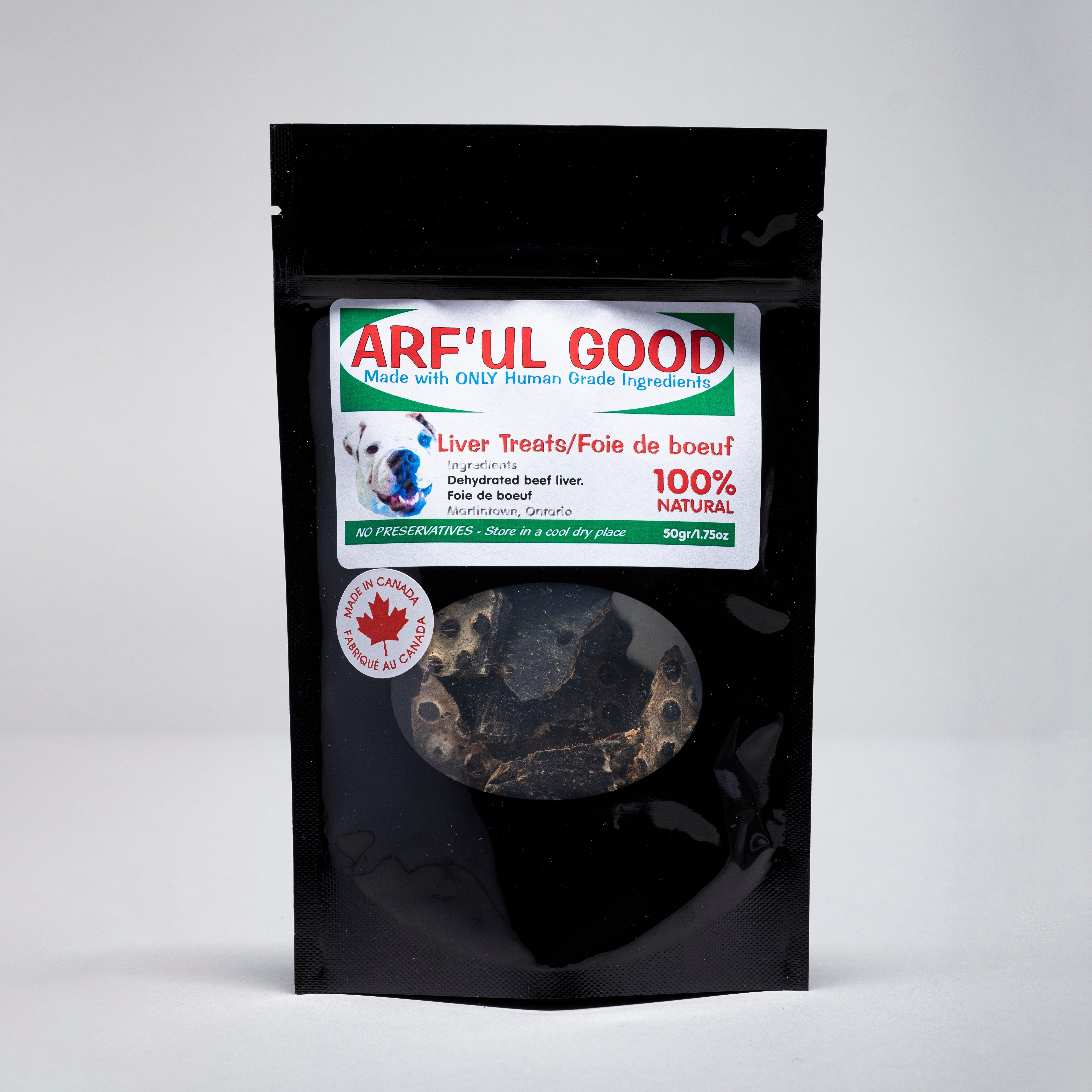 Arf'ul Good Beef Liver Dog Treats