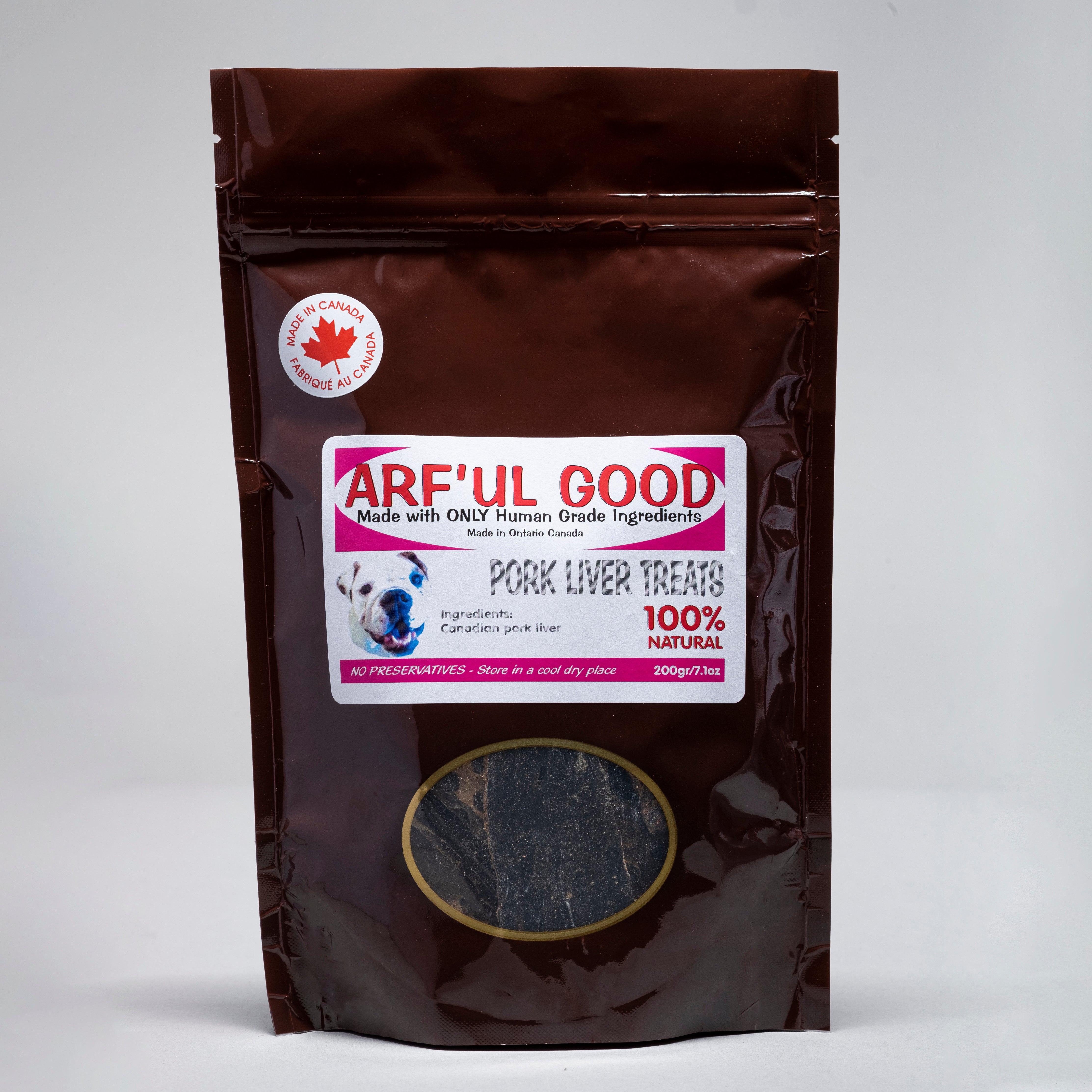 Arf'ul Good Pork Liver Dog Treats