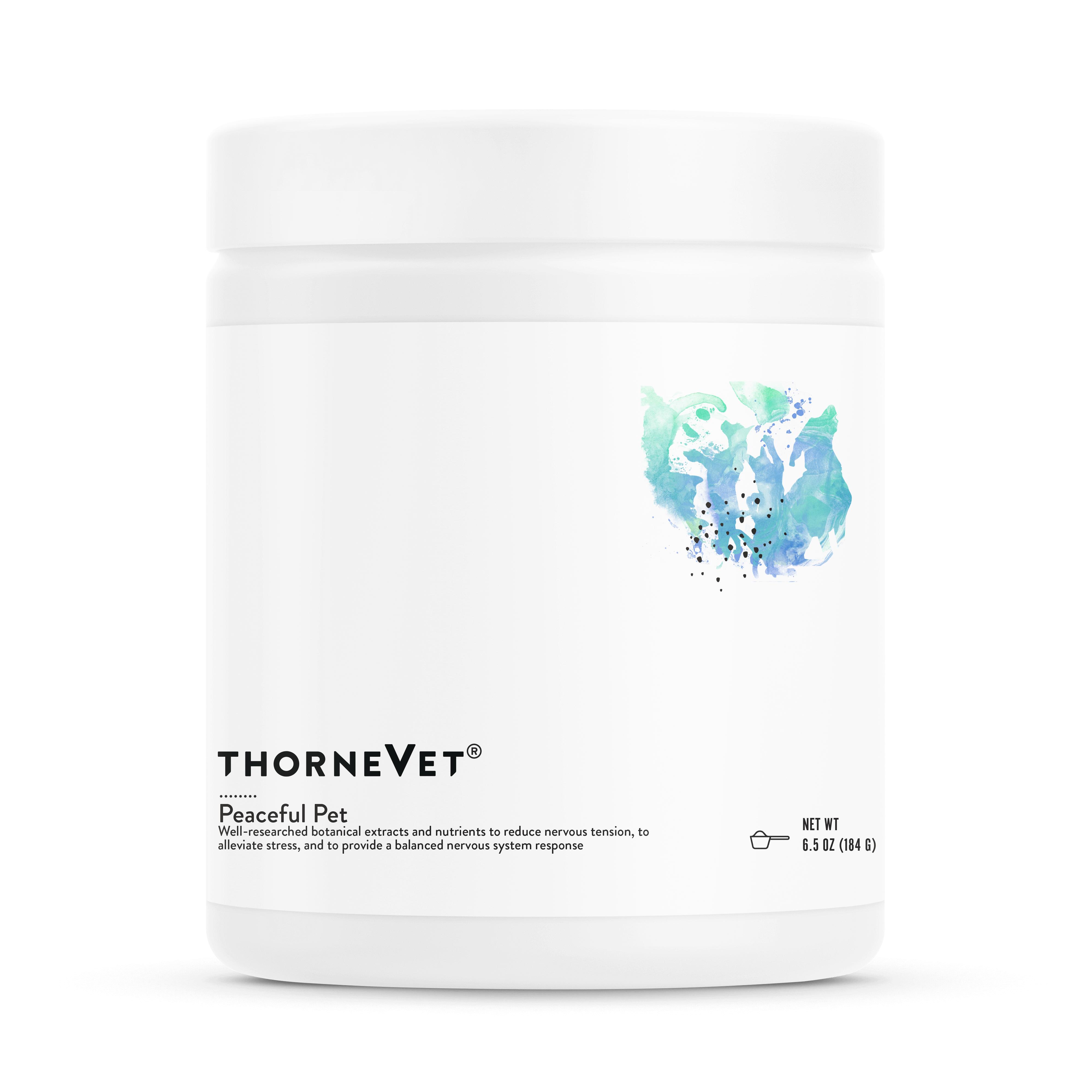 Thorne Vet Peaceful Pet Powder Dog & Cat Supplement, 90-scoops