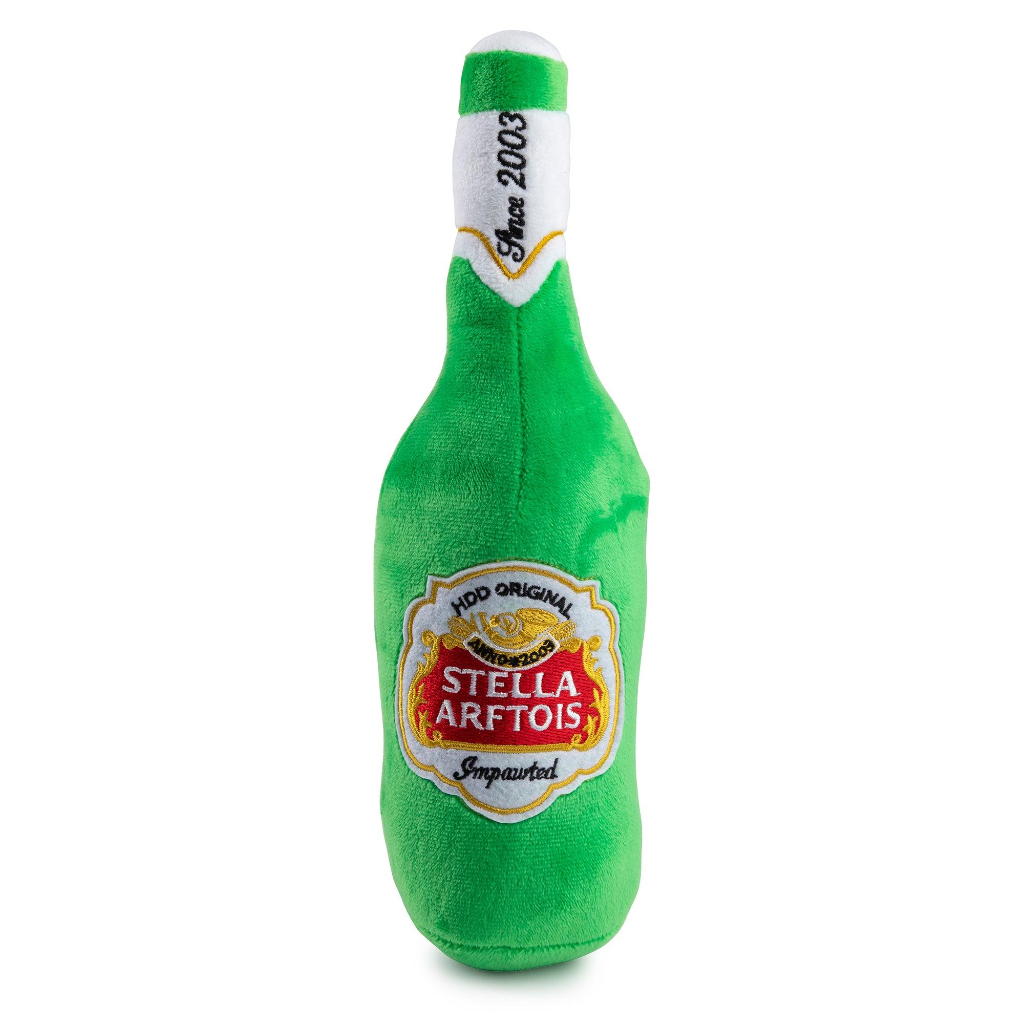 Haute Diggity Dog Stella Arftois Beer Bottle Dog Toy, Large