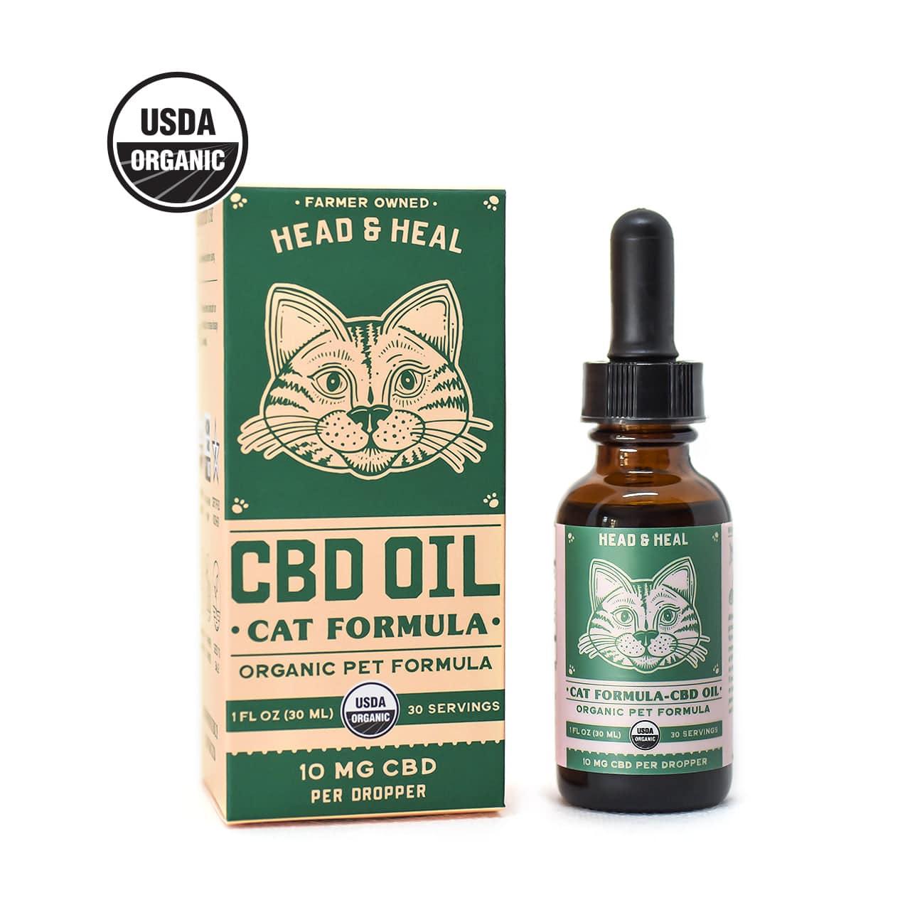 Head & Heal Oil Tincture Alternative Supplement for Cats, 10mg