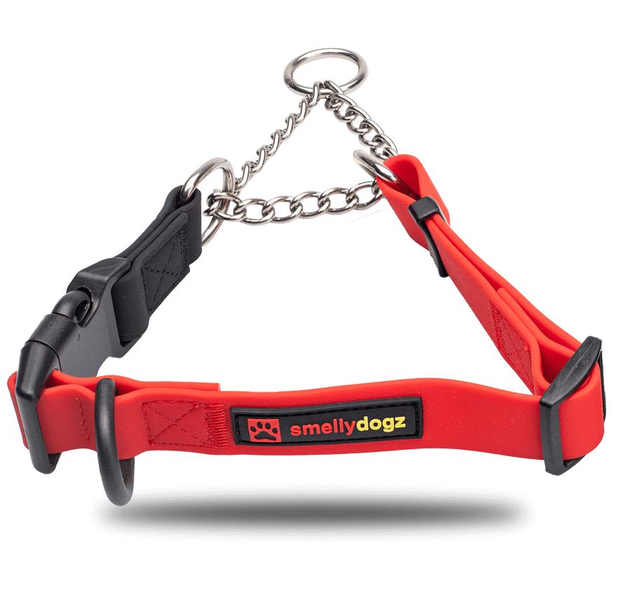 smellydogz Martingale Collar, Red, 1-in x 18-22-in