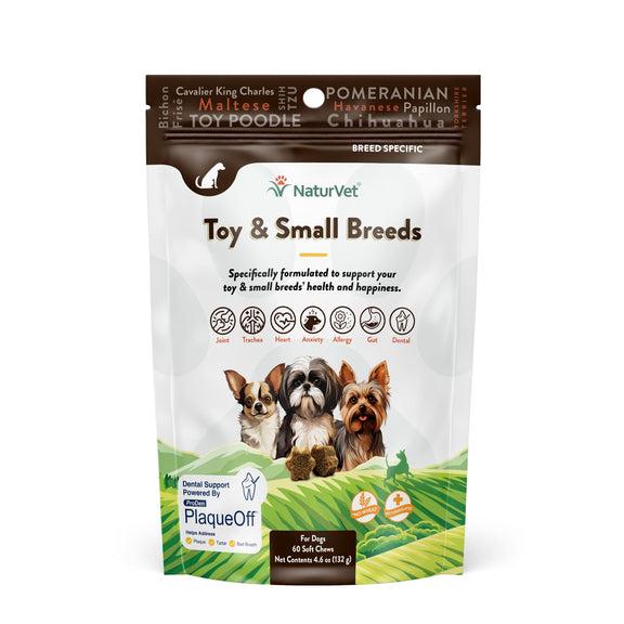 NaturVet Breed Specific Toy & Small Breeds Soft Chews Dog Supplement