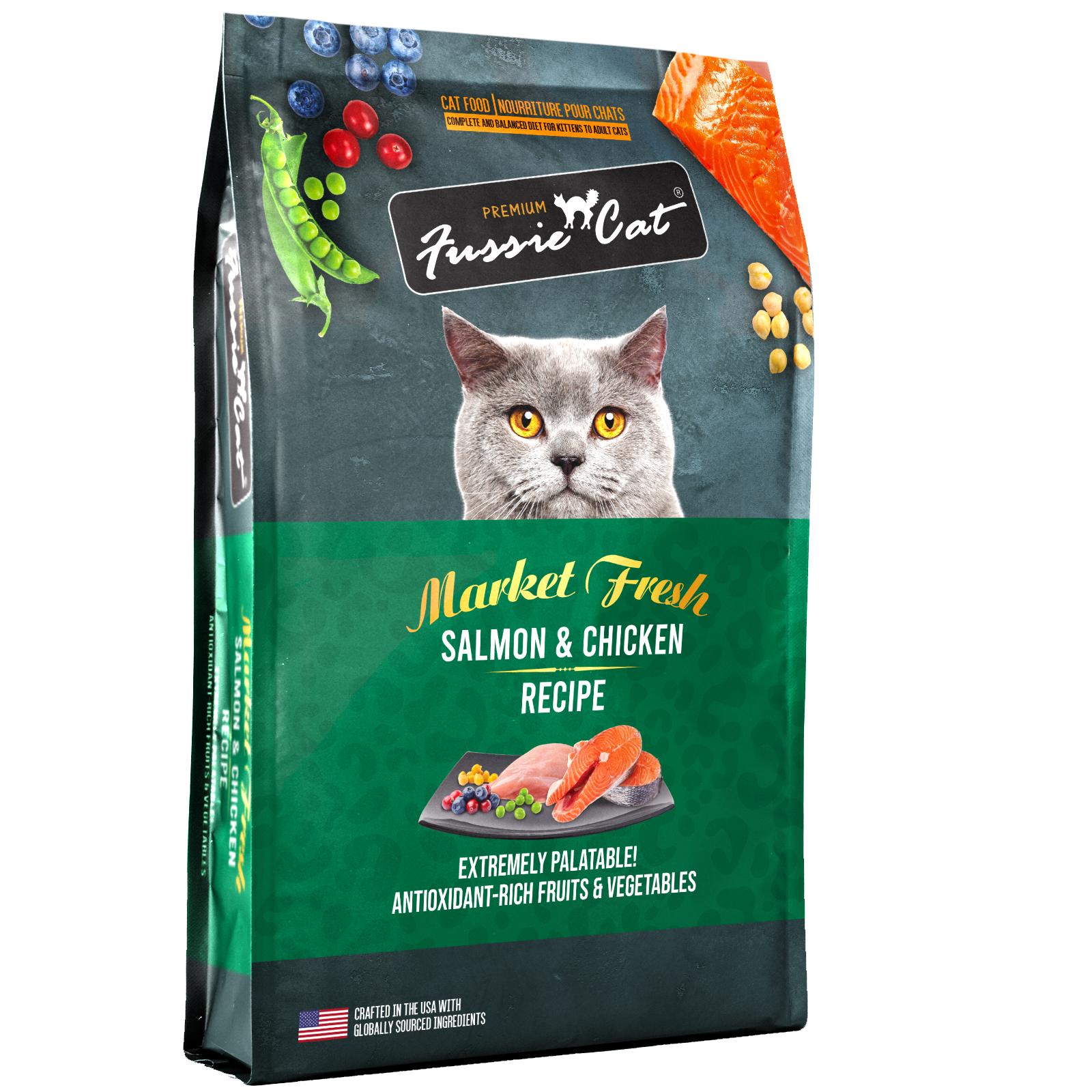 Fussie Cat Market Fresh Salmon & Chicken Recipe Dry Cat Food, 3.5-lb