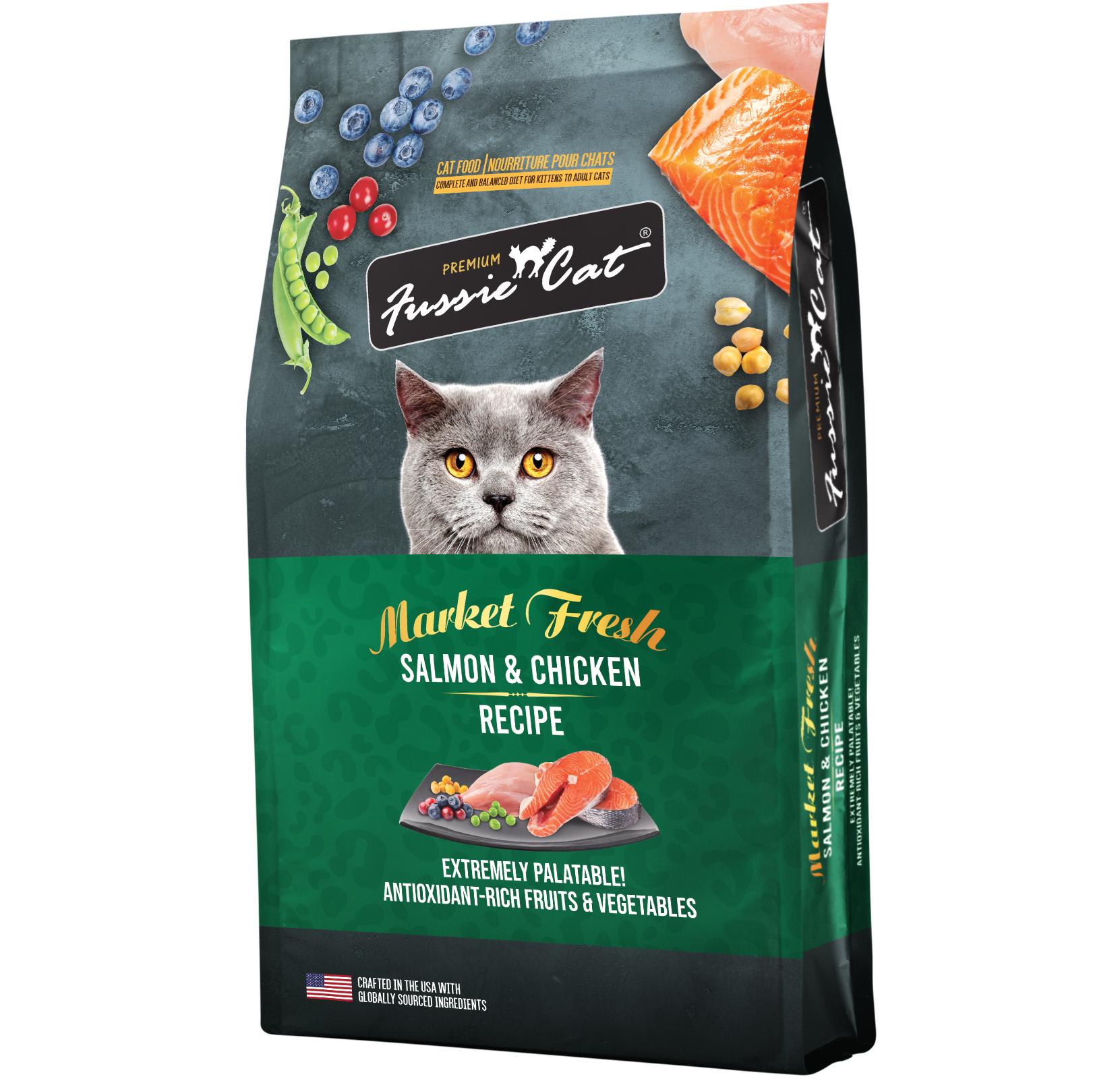Fussie Cat Market Fresh Salmon & Chicken Recipe Dry Cat Food, 3.5-lb