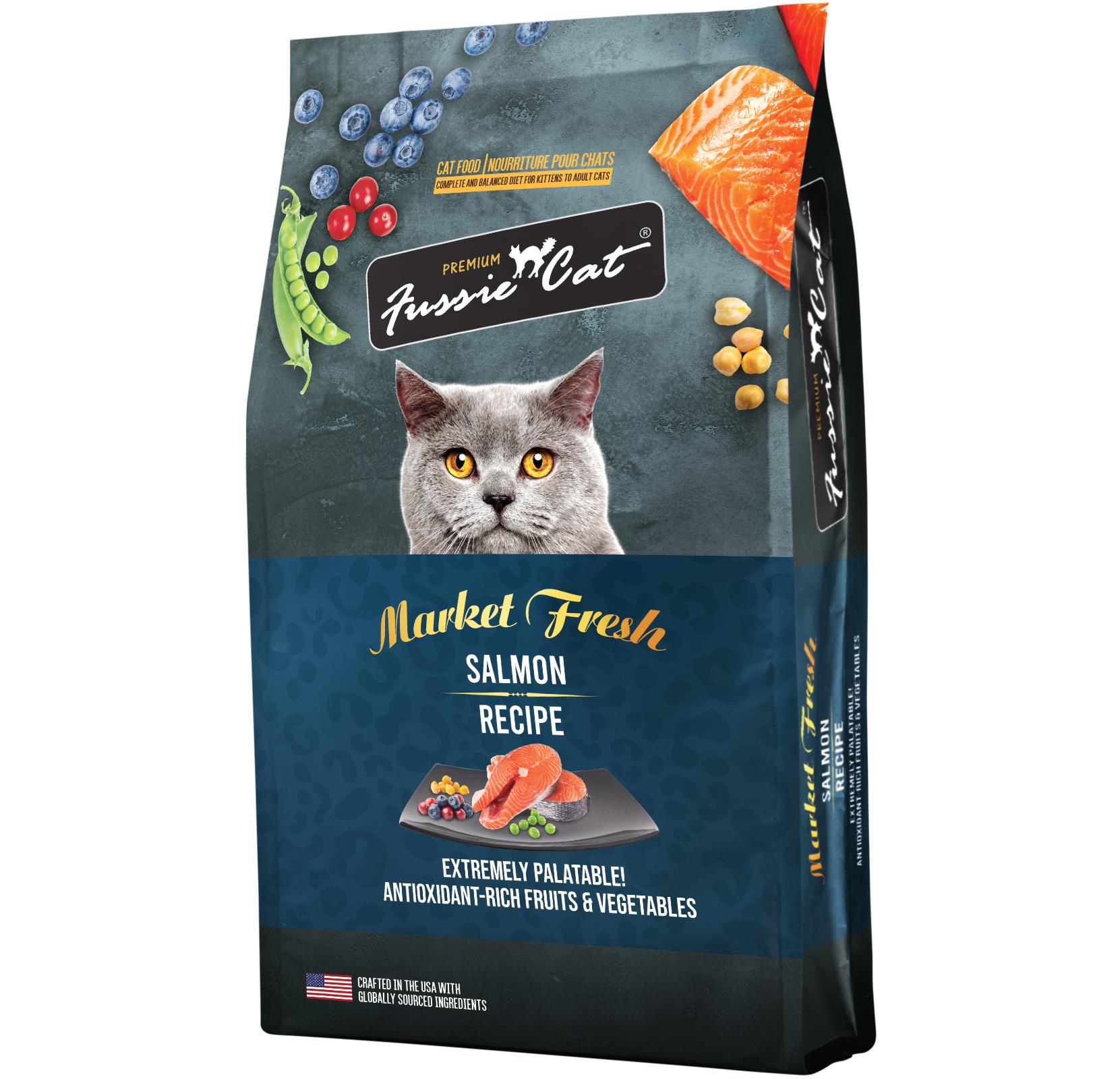 Fussie Cat Market Fresh Salmon Recipe Dry Cat Food, 3.5-lb