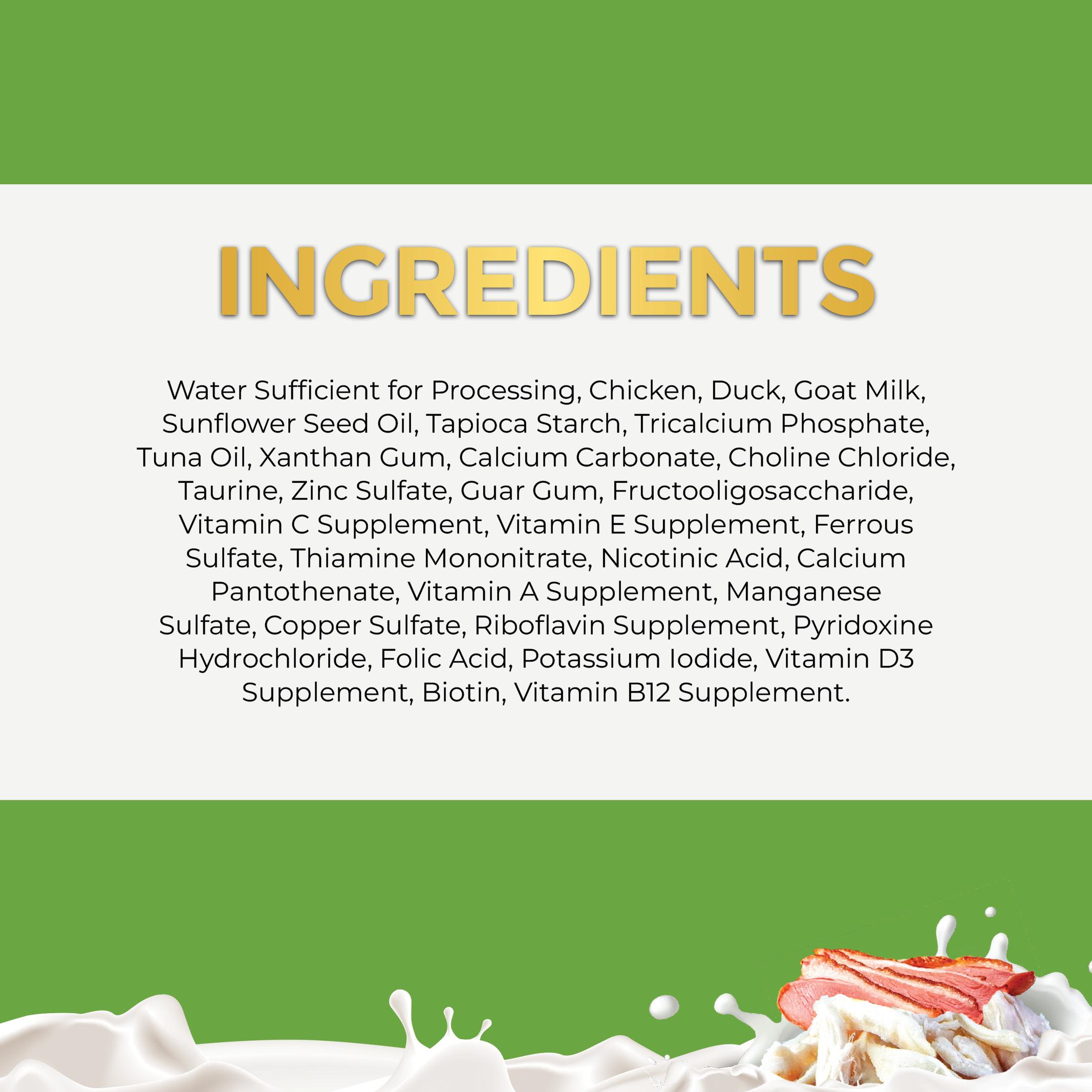 Fussie Cat Chicken with Duck Formula in Goat Milk Gravy Wet Cat Food Can, 2.47-oz