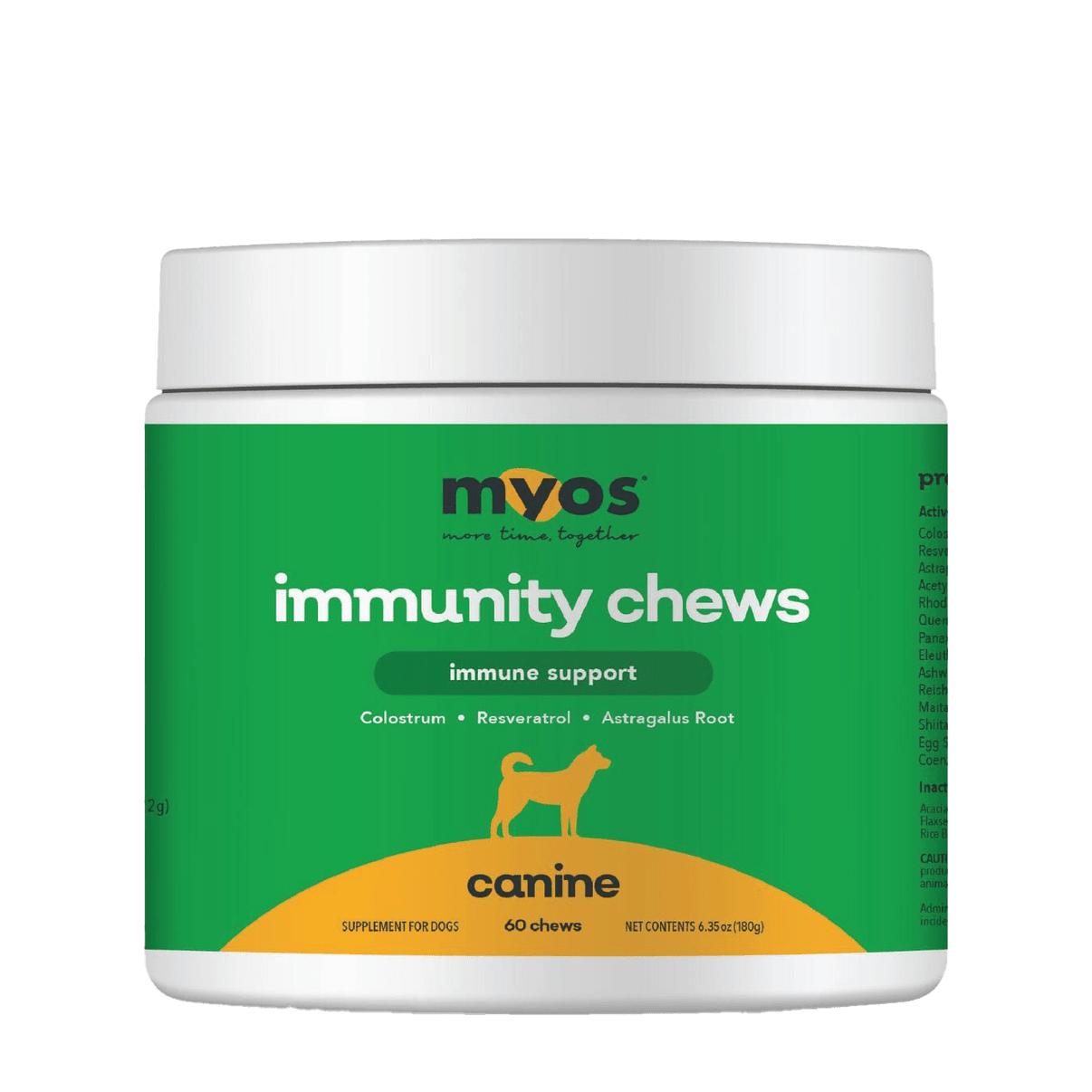 MYOS Immunity Chews Dog Supplement, 60-count
