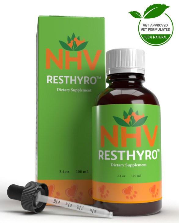 NHV Natural Pet Resthyro Dog & Cat Supplement, 3.4-oz