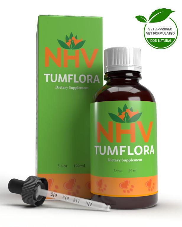 NHV Natural Pet TumFlora Dog & Cat Supplement, 3.4-oz