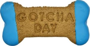 Preppy Puppy Bakery Gotcha Day Bone Dog Treats, Blue