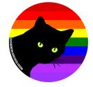 TacoCat Creations Cat Pride Vinyl Sticker, 3-in