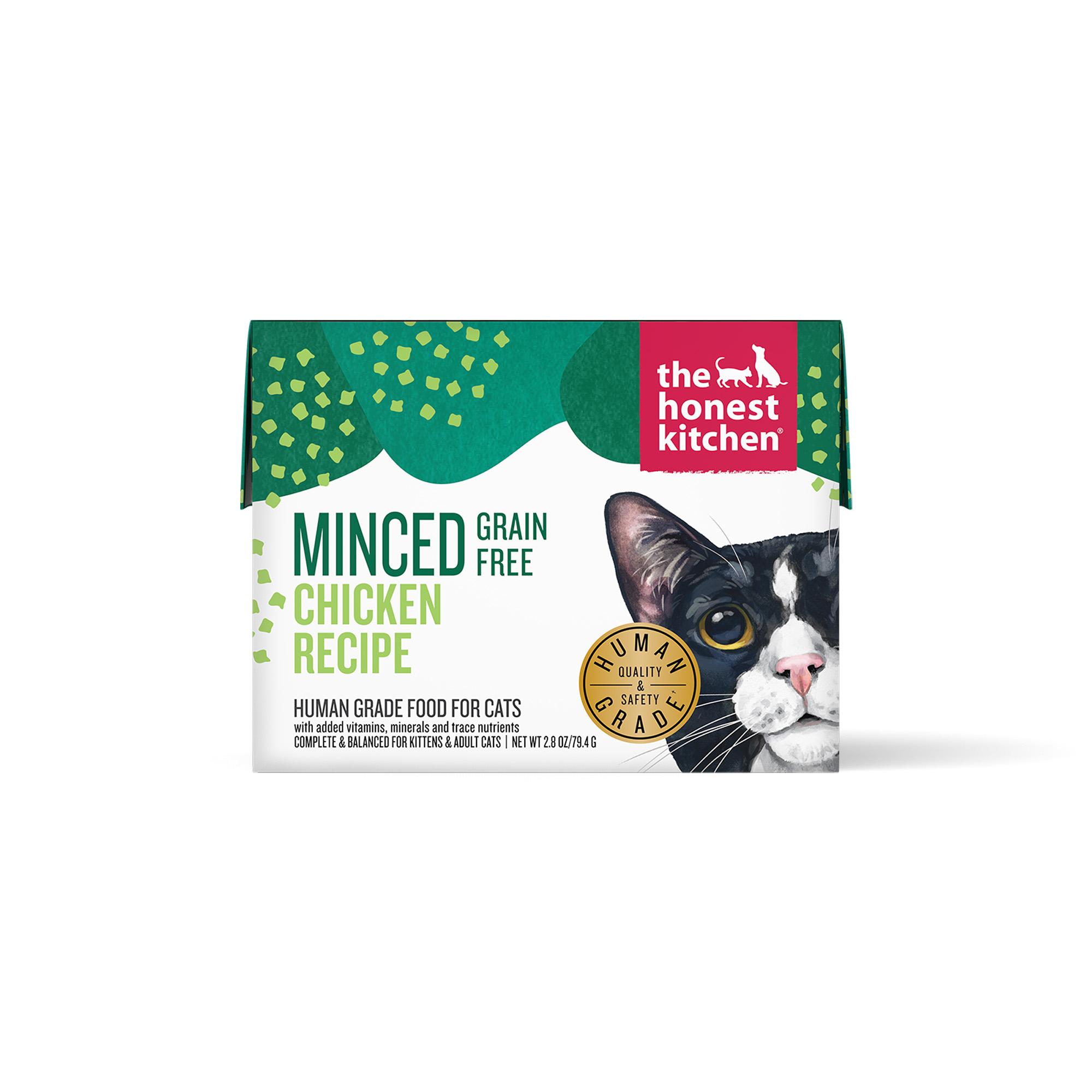 The Honest Kitchen Minced Chicken in Bone Broth Gravy Wet Cat Food, 2.8-oz