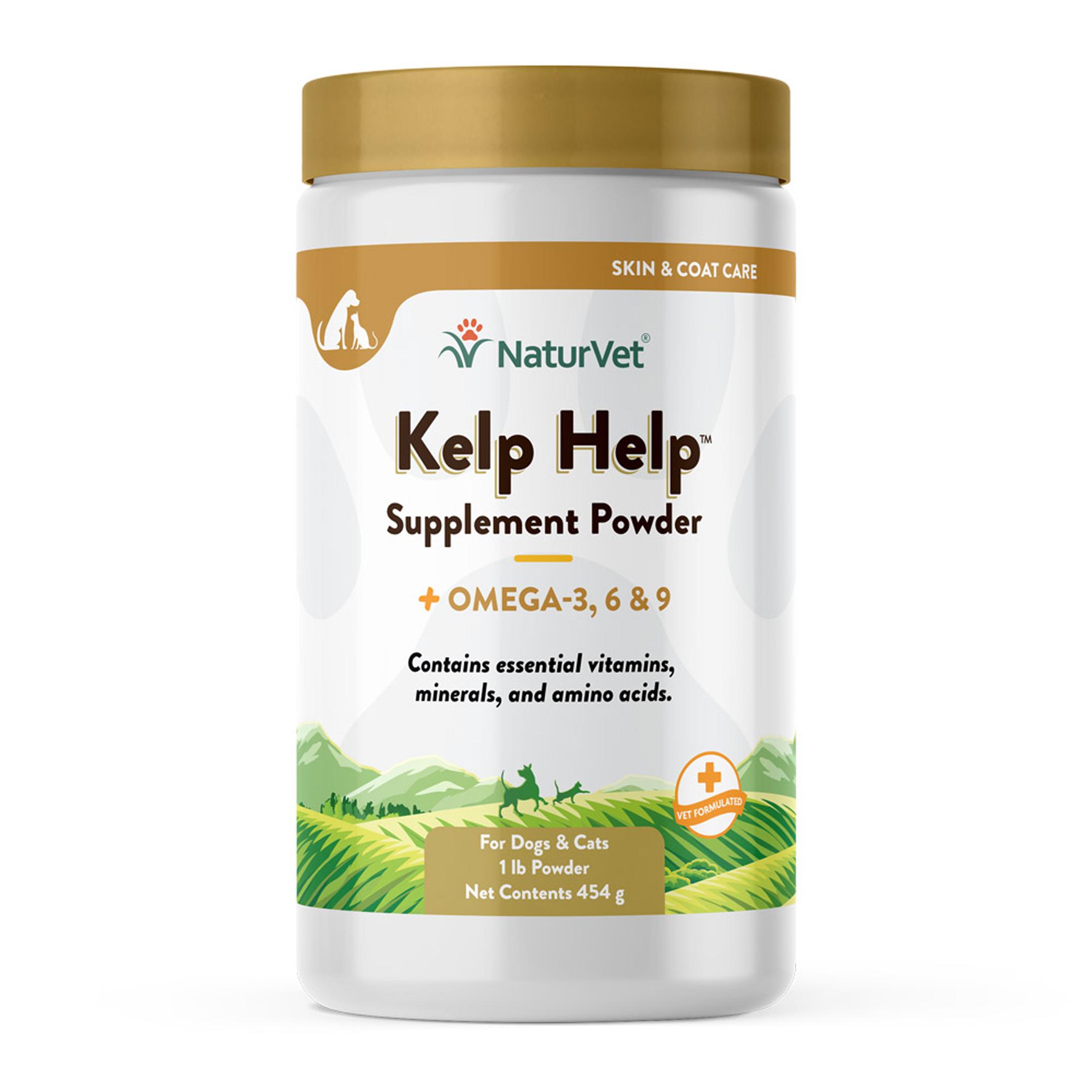 NaturVet Kelp Help Plus Omegas Powder Dog & Cat Supplement