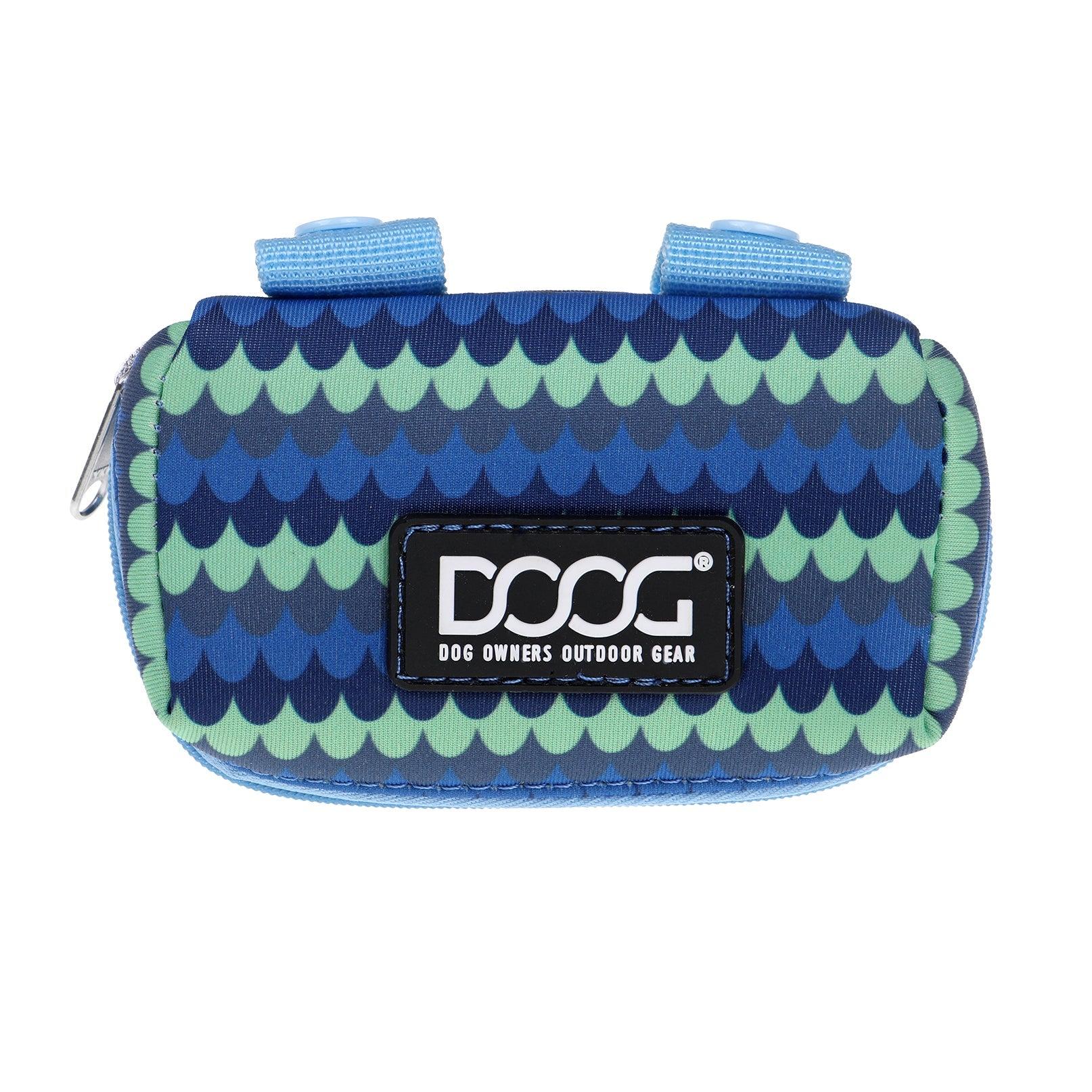 DOOG Walkie Pouch Dog Poop Bag Dispenser, Pluto Blue Waves