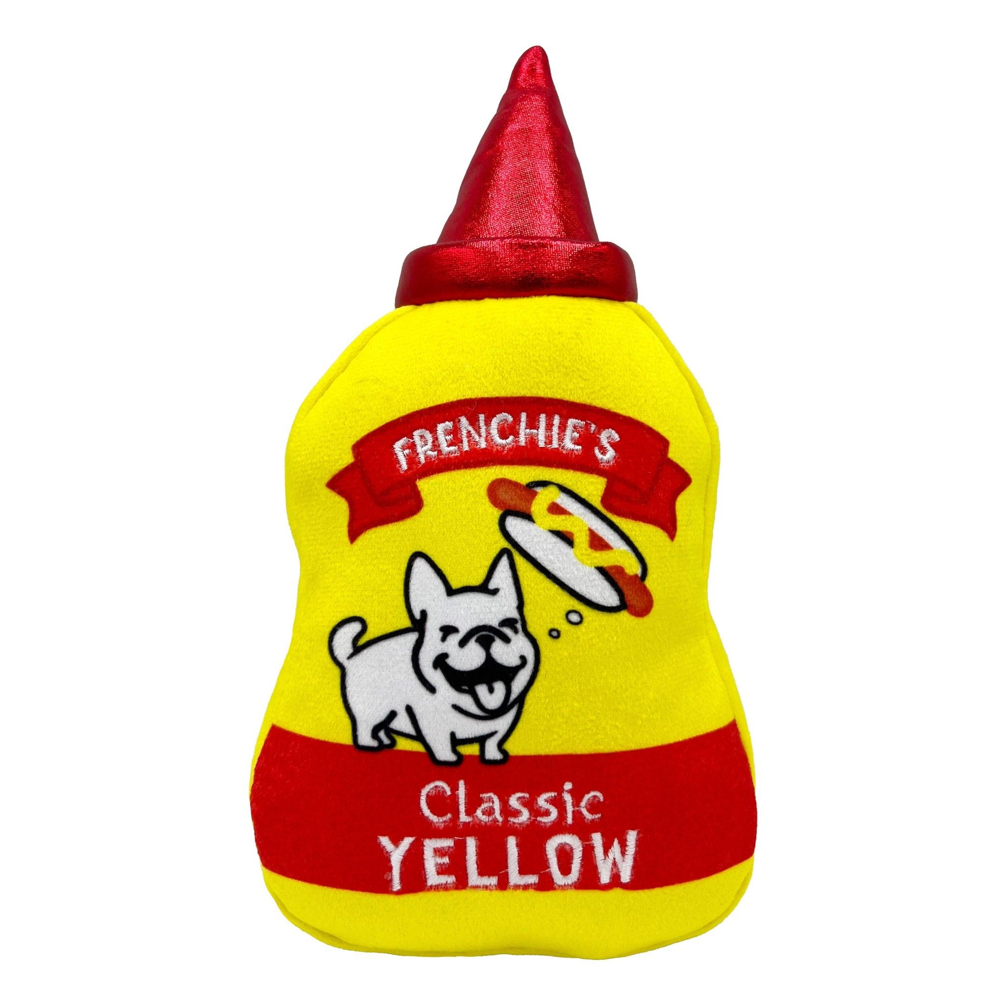 Huxley & Kent Power Plush Frenchie's Muttstard Dog Toy, Large