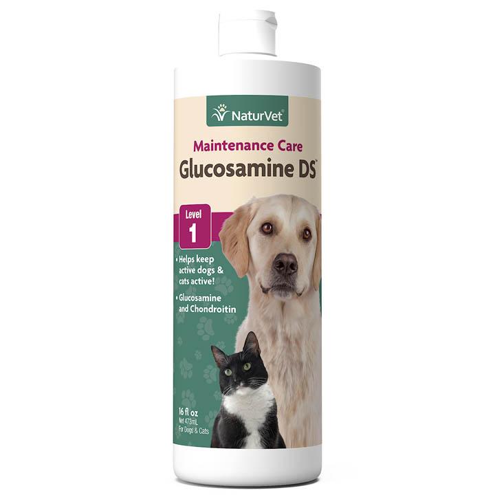 NaturVet Maintenance Care Glucosamine Level 1 Liquid Dog & Cat Supplement, 16-oz